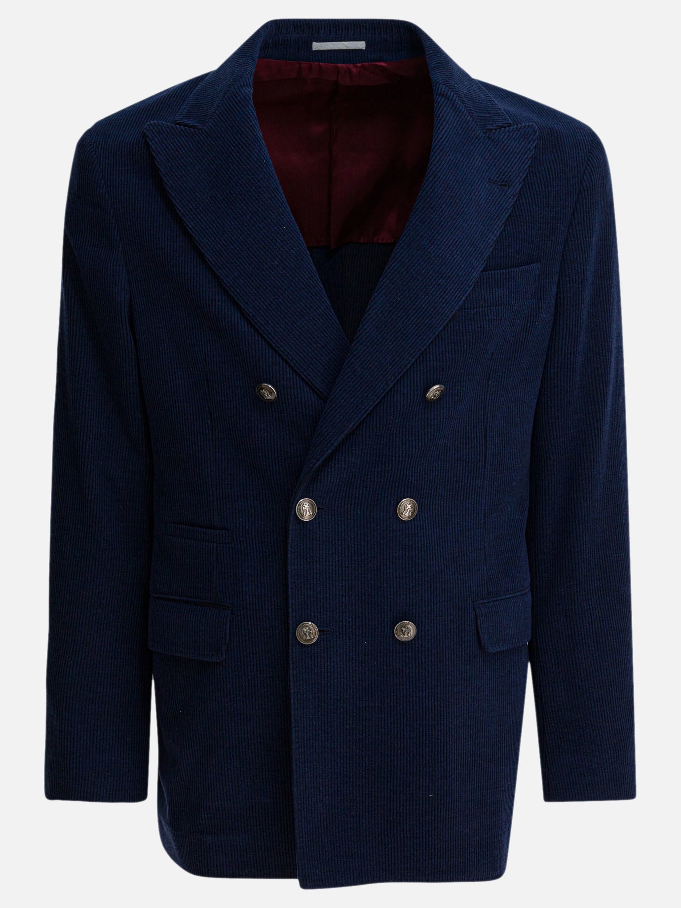 Blazers Solid colour  Blue - Brunello Cucinelli Men | PDP | VIETTI Online Store | Zoom-Modal
