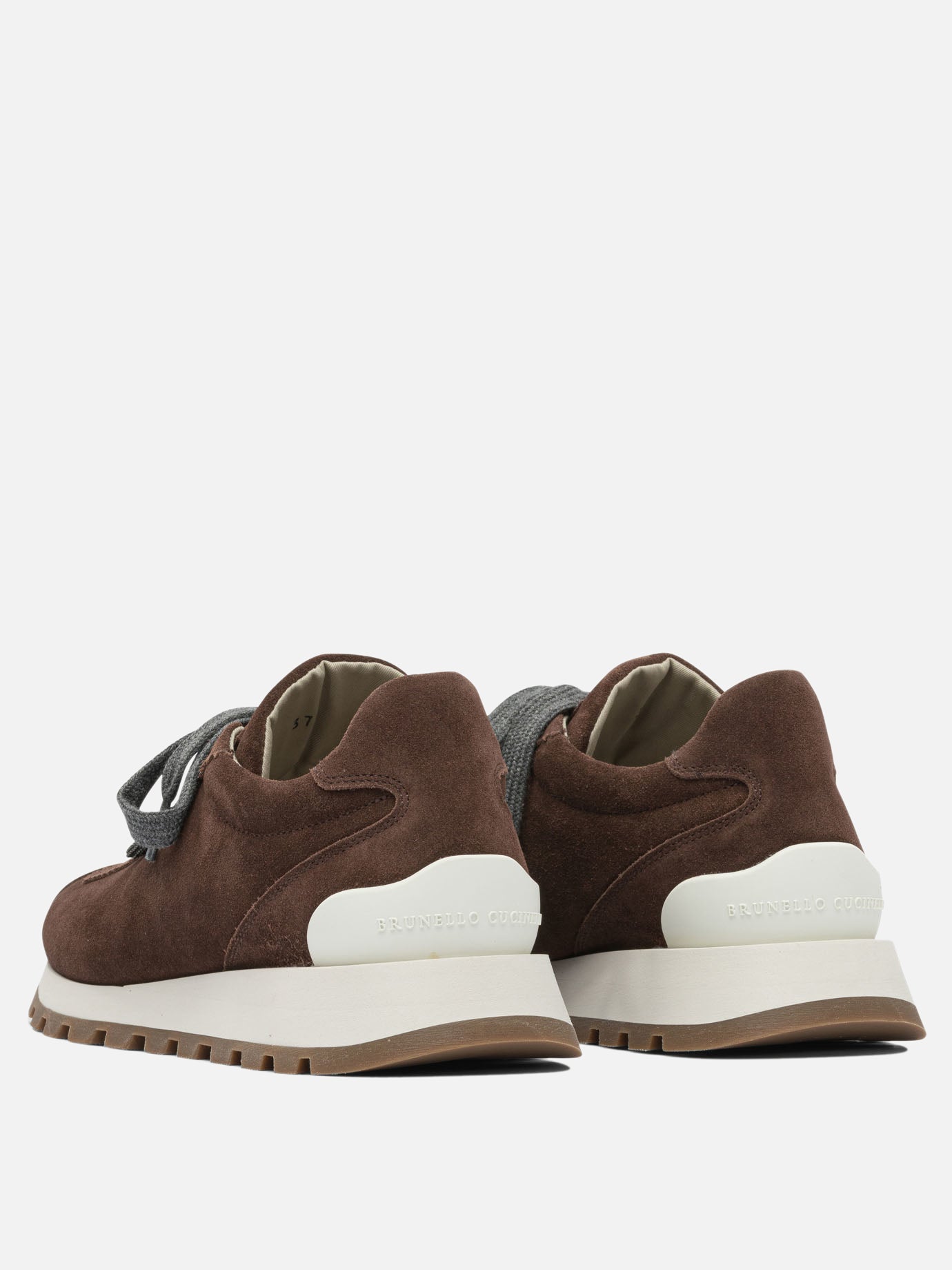 Sneaker basse 100% suede - 100% rubber  Bordeaux - Brunello Cucinelli Donna | PDP | VIETTI Online Store | Zoom-Modal_4
