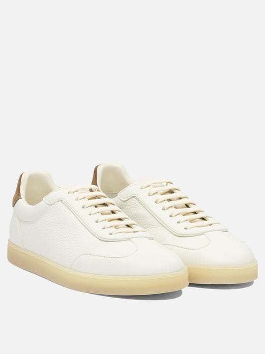 Sneaker basse 100% leather - 100% rubber  Beige - Brunello Cucinelli Uomo | VIETTI Online Store | 2
