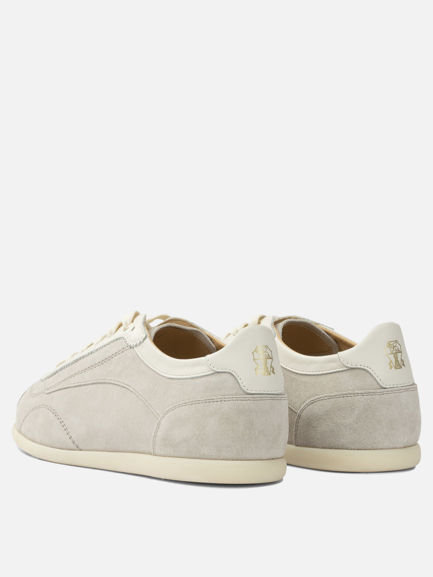 Sneaker basse 100% suede - 100% rubber  Beige - Brunello Cucinelli Uomo | PDP | VIETTI Online Store | Zoom-Modal_4
