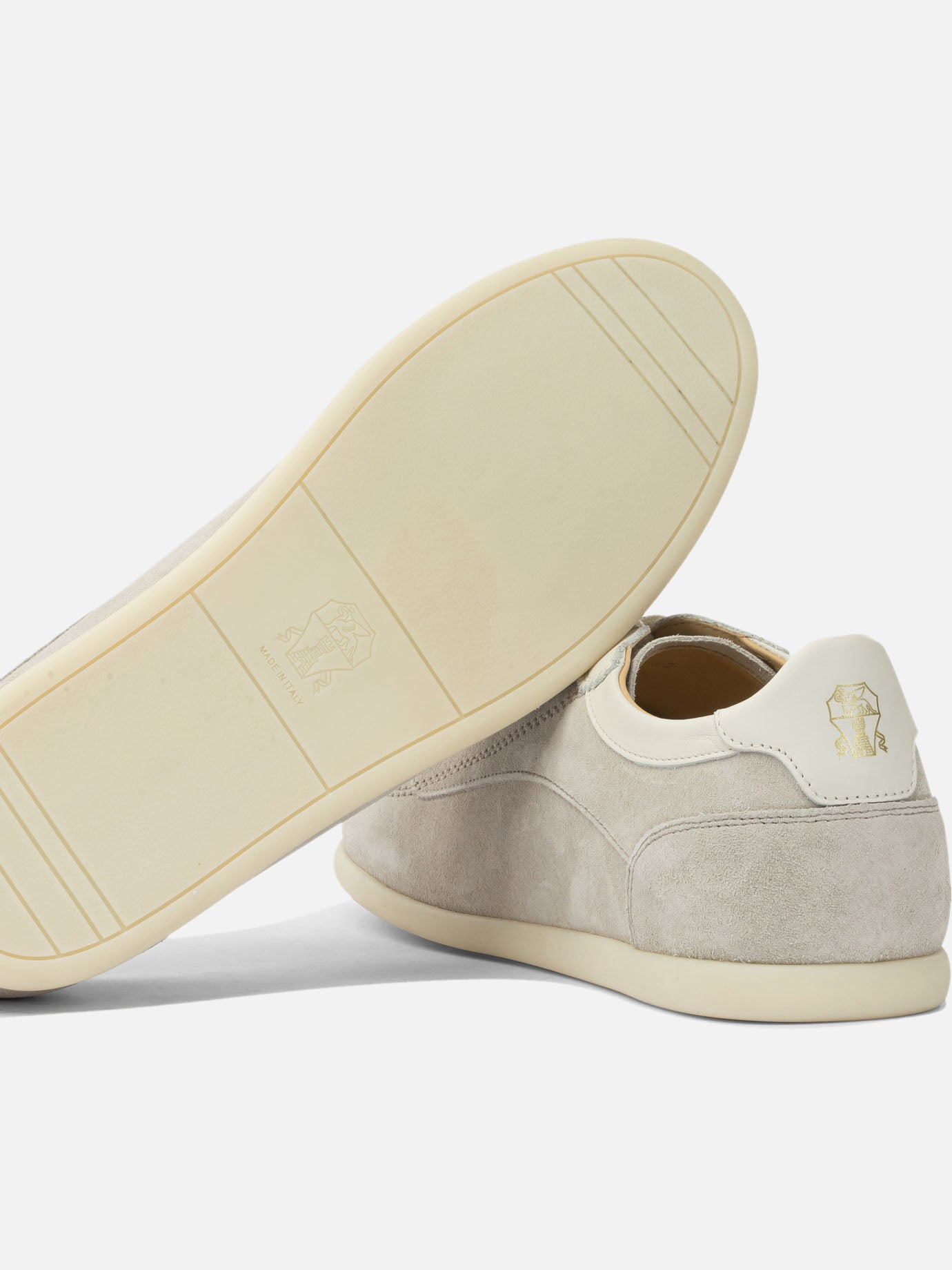 Sneaker basse 100% suede - 100% rubber  Beige - Brunello Cucinelli Uomo | PDP | VIETTI Online Store | Zoom-Modal_5
