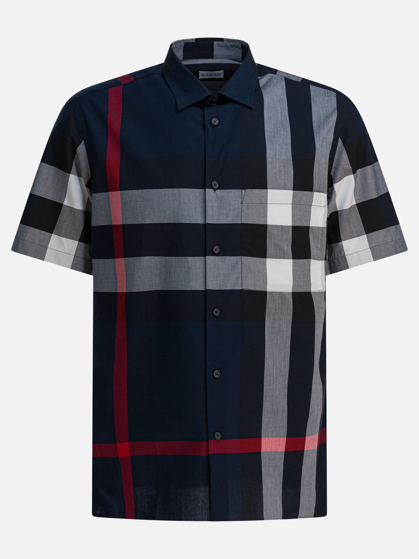 Camicie casual Check  Blu - Burberry Uomo | PDP | VIETTI Online Store | thumbnail