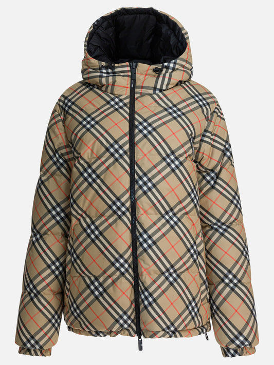 Piumini corti Check  Beige - Burberry Uomo | PDP | VIETTI Online Store 
