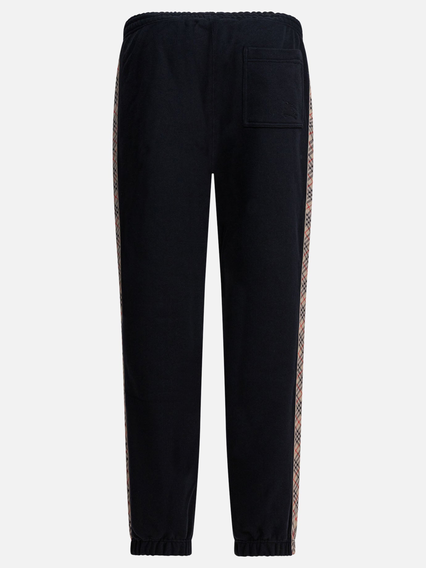Burberry Trousers with Check trim 10746763_S Black thumbnail_2