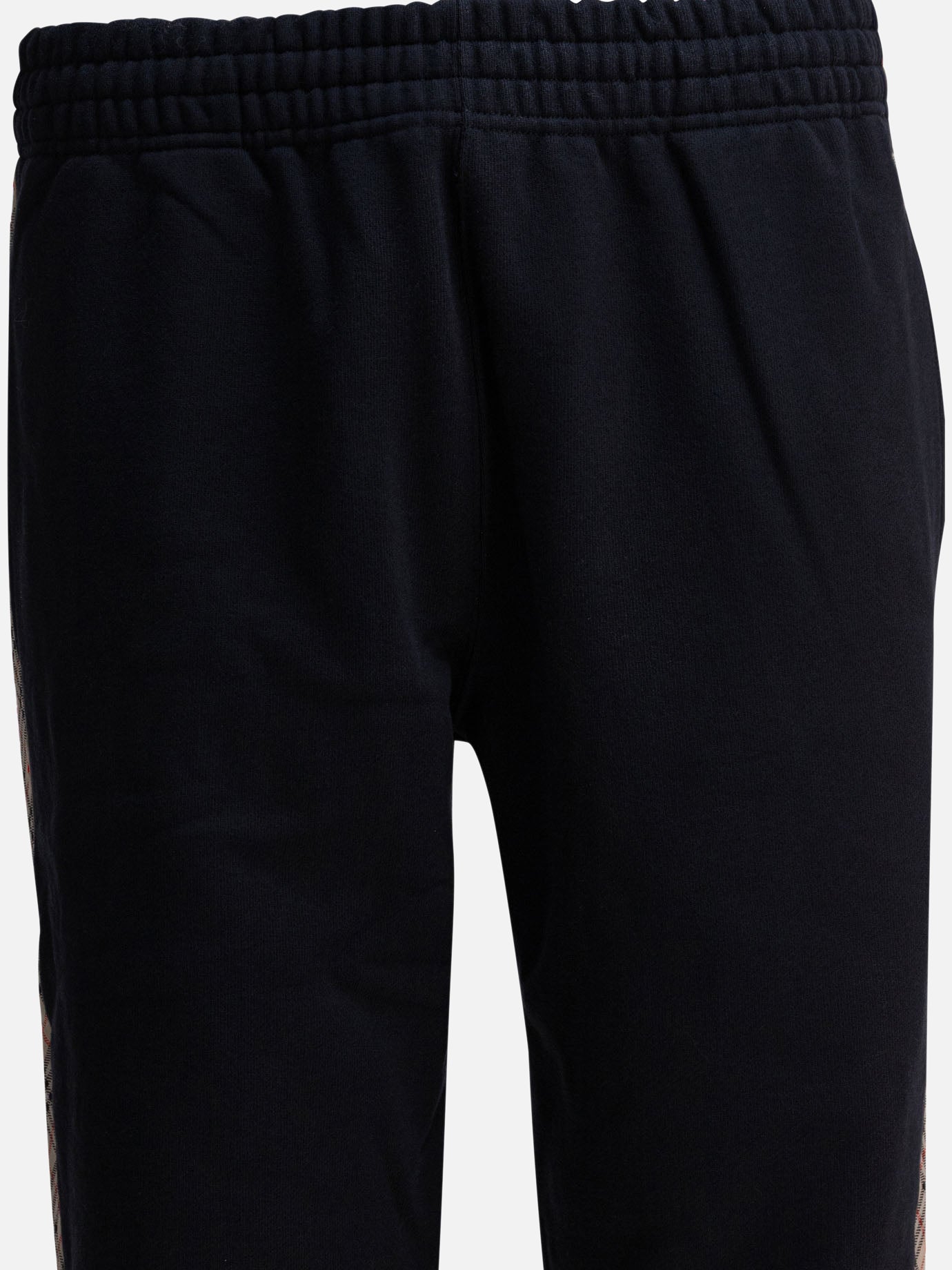 Burberry Trousers with Check trim 10746763_S Black thumbnail_3