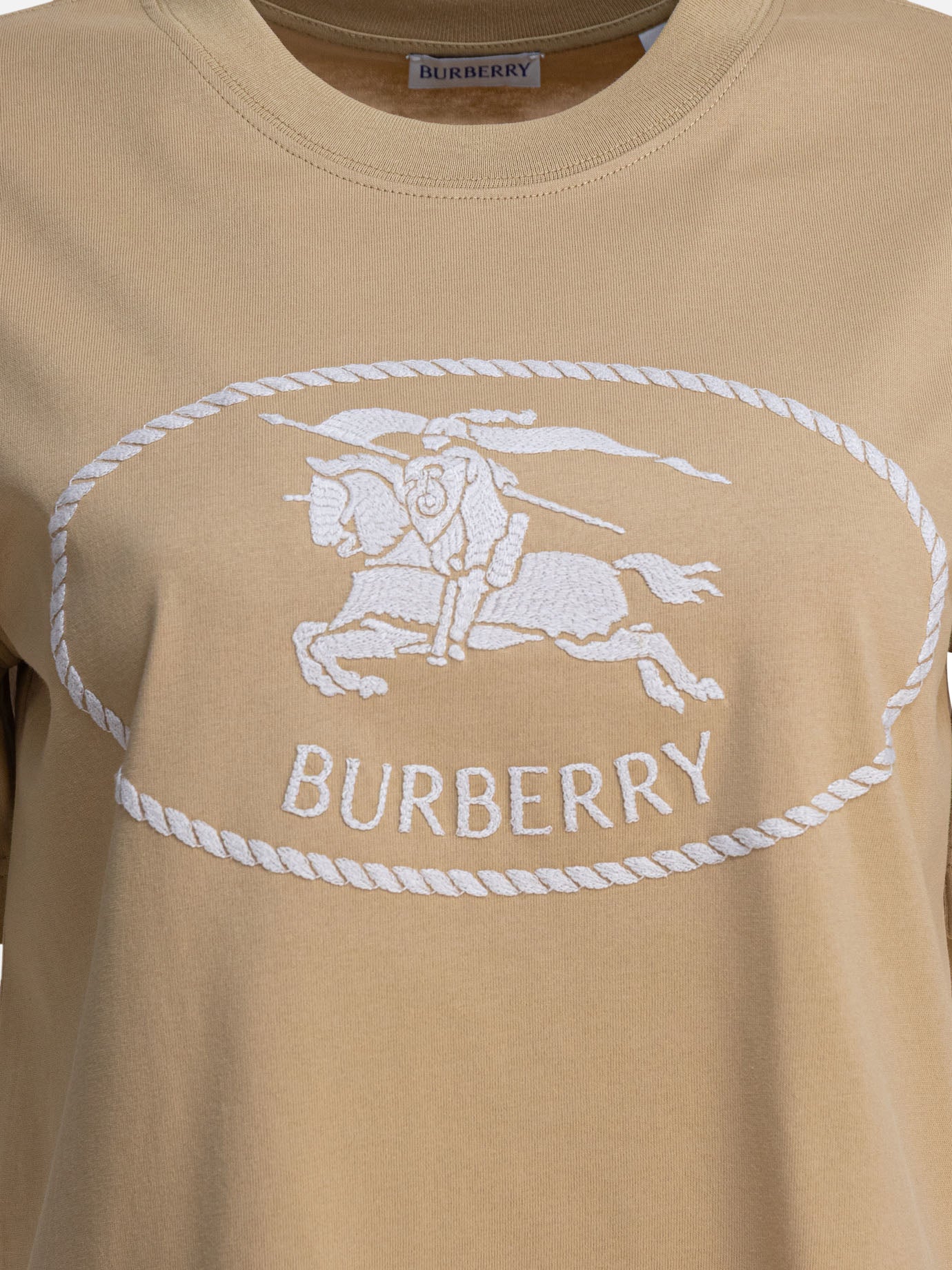 T-shirt girocollo Logo  Beige - Burberry Donna | PDP | VIETTI Online Store | thumbnail_3