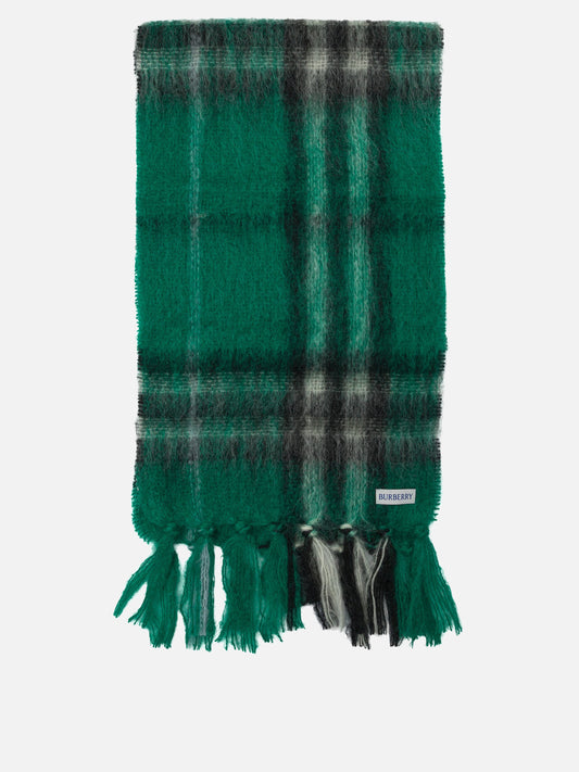 Fringed scarves 100% cashmere  Green - Burberry Men | PDP | VIETTI Online Store 
