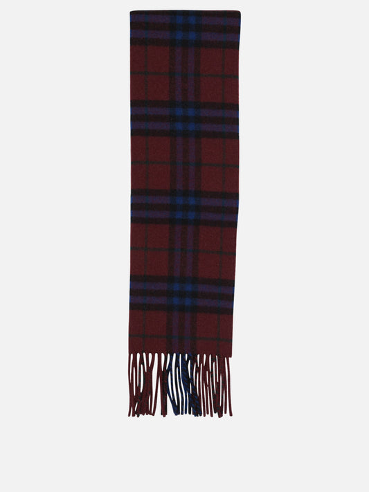 Fringed scarves 100% cashmere  Red - Burberry Women | PDP | VIETTI Online Store 
