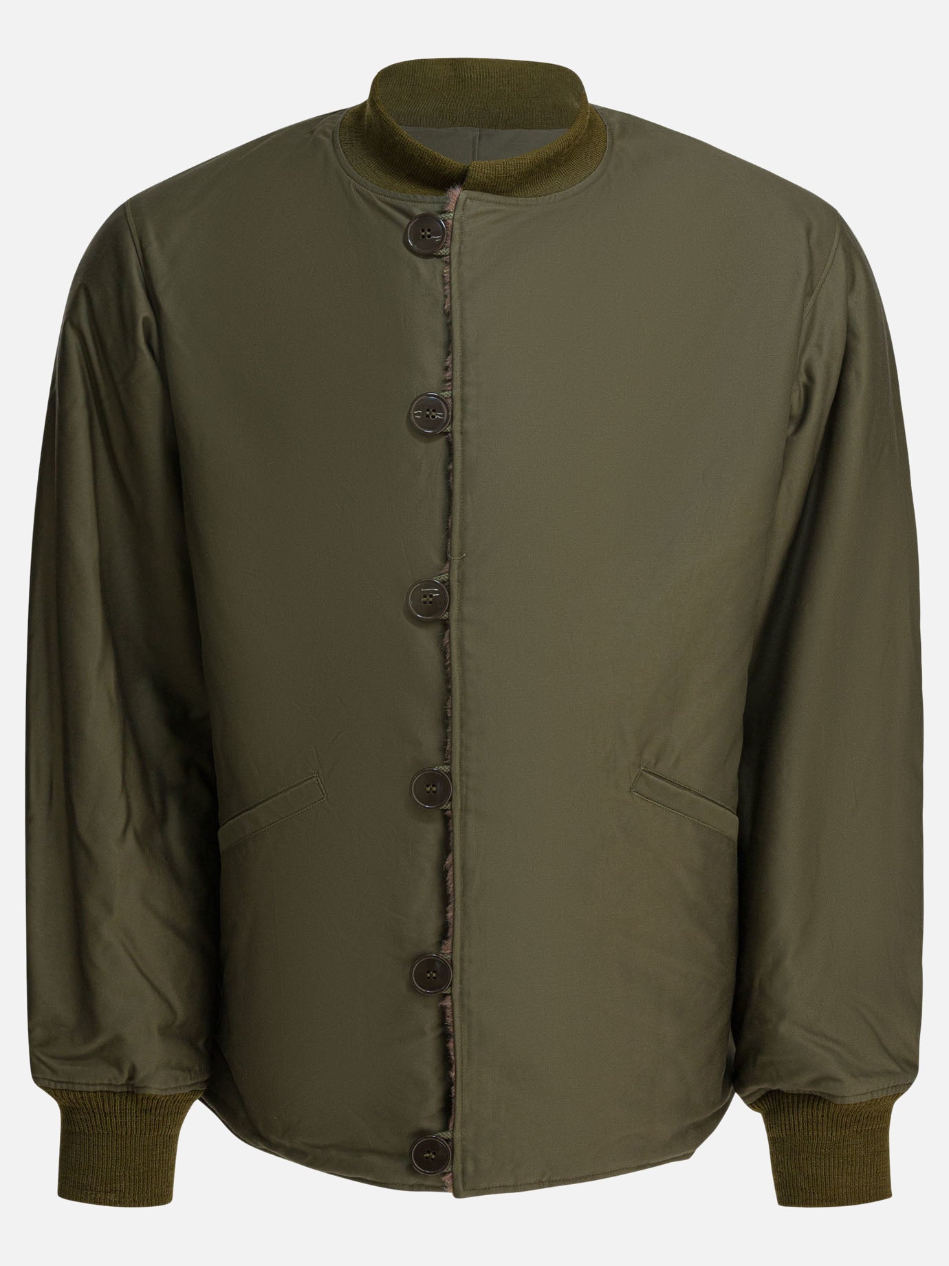 Parka Solid colour  Verde - Buzz Rickson's Uomo | PDP | VIETTI Online Store | thumbnail
