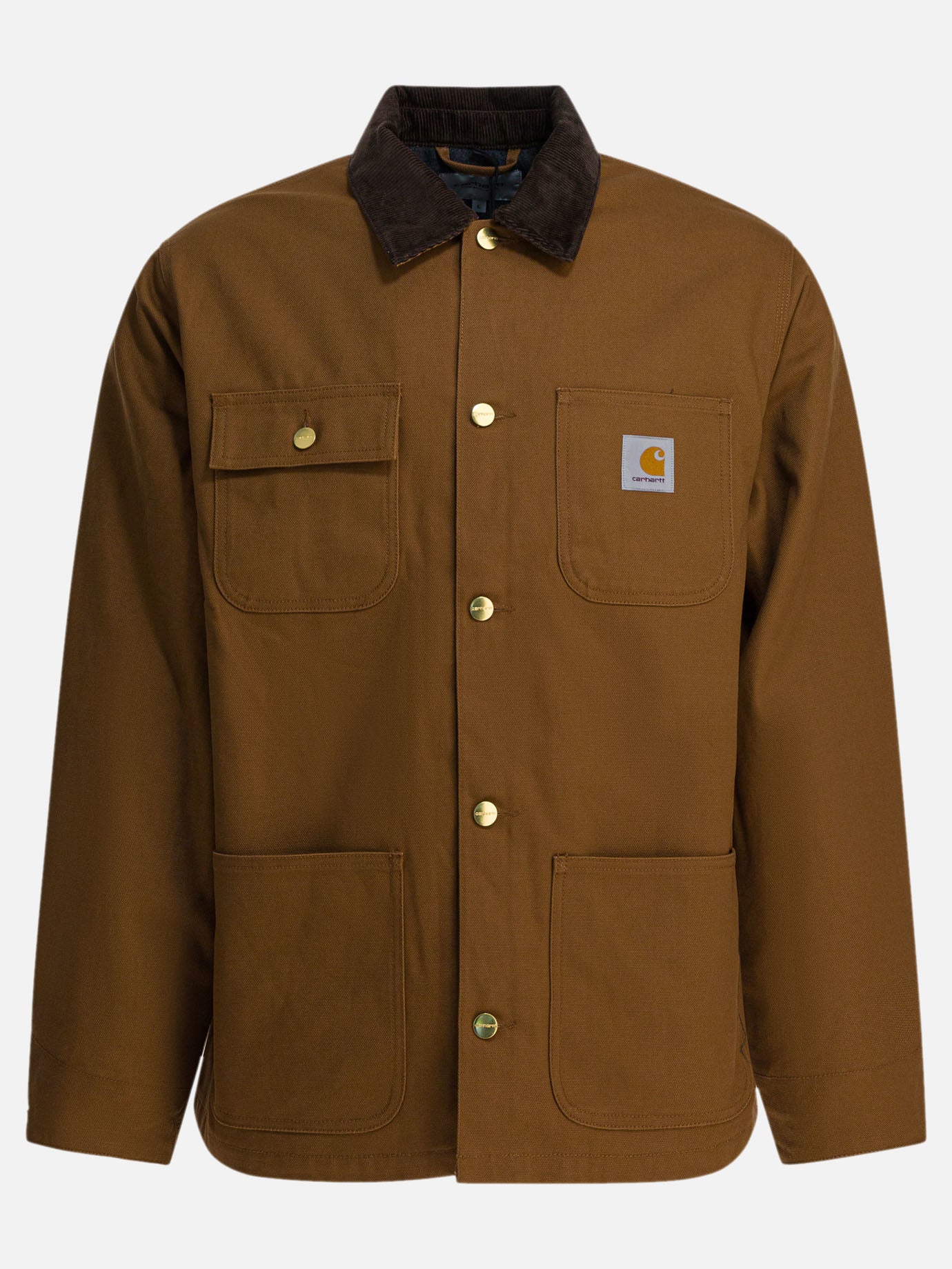 Giacche leggere & Trapuntate Logo  Marrone - Carhartt WIP Uomo | PDP | VIETTI Online Store | Zoom-Modal
