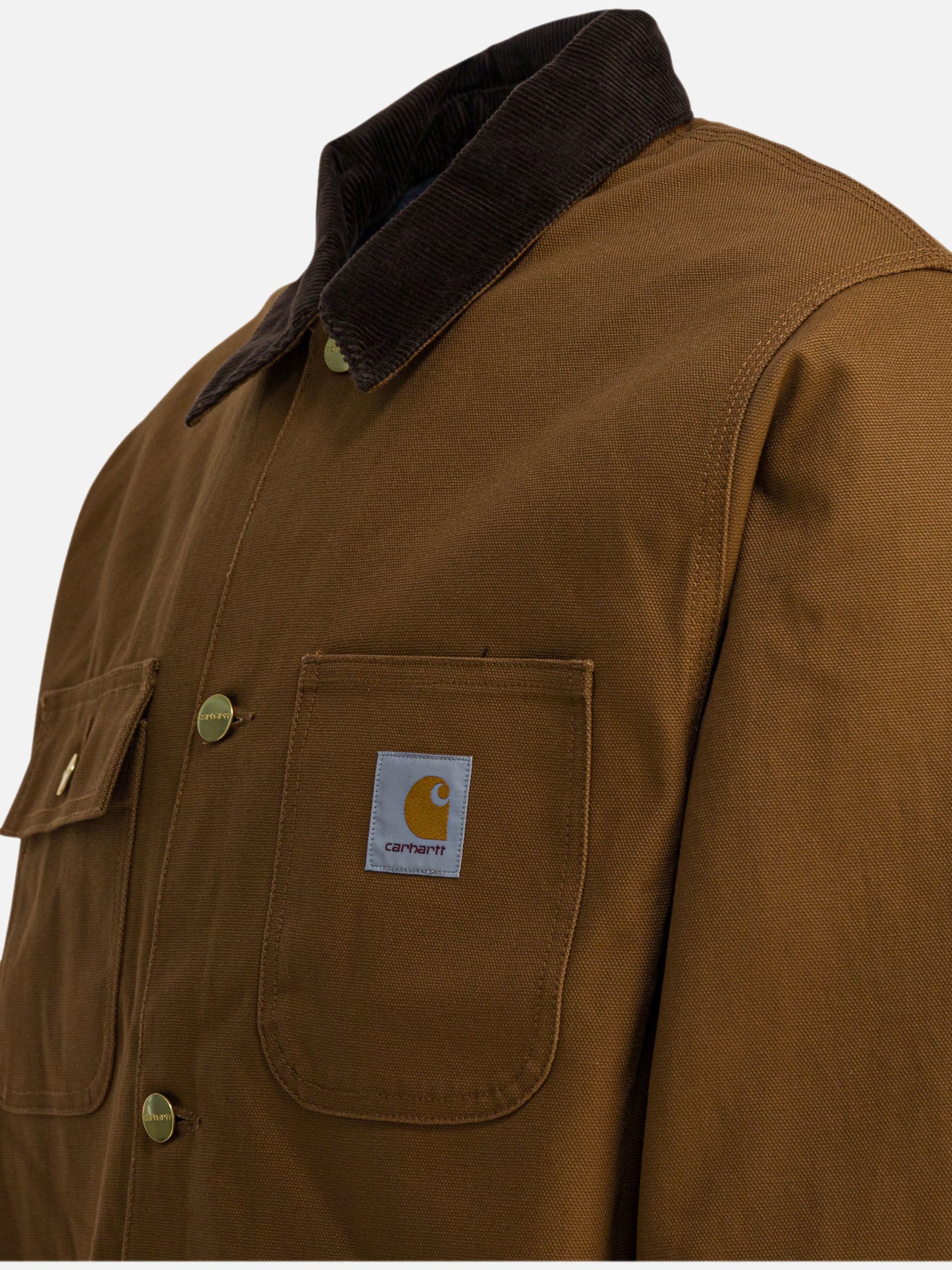 Giacche leggere & Trapuntate Logo  Marrone - Carhartt WIP Uomo | PDP | VIETTI Online Store | thumbnail_4