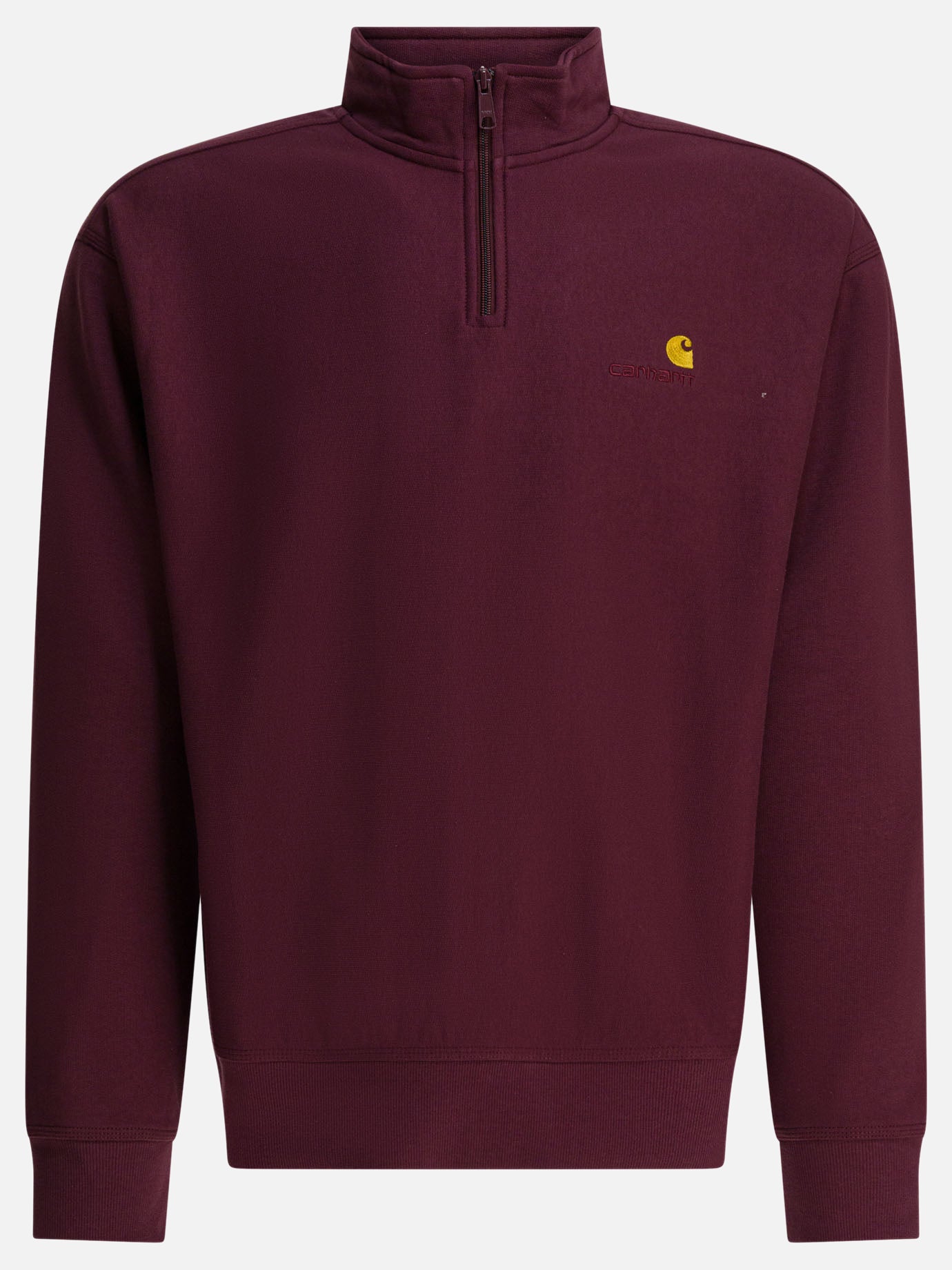 Half zip sweatshirts Logo  Bordeaux - Carhartt WIP Men | PDP | VIETTI Online Store | thumbnail