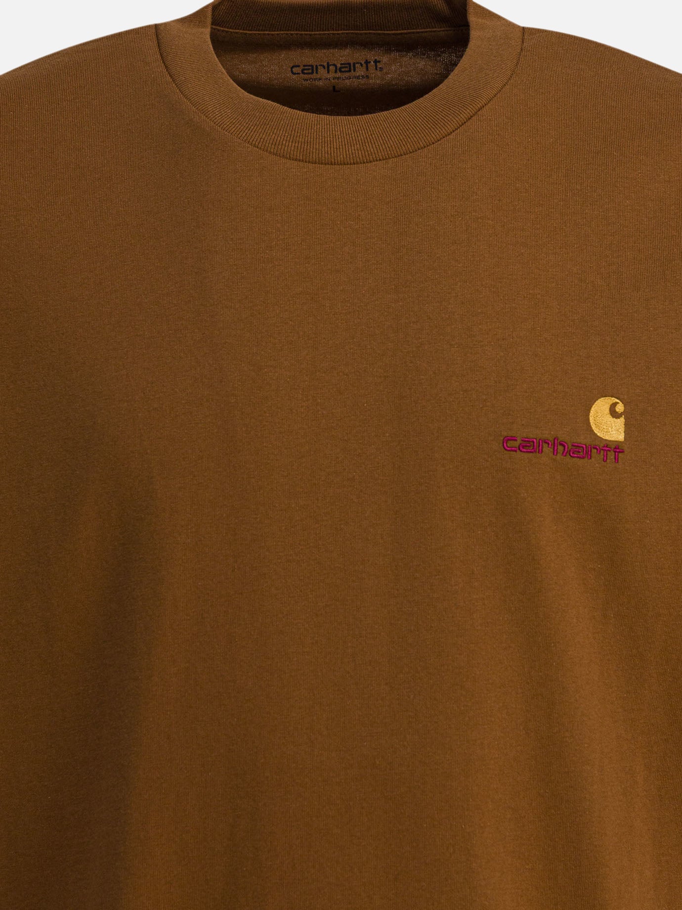 T-shirt girocollo Logo  Marrone - Carhartt WIP Uomo | PDP | VIETTI Online Store | thumbnail_3
