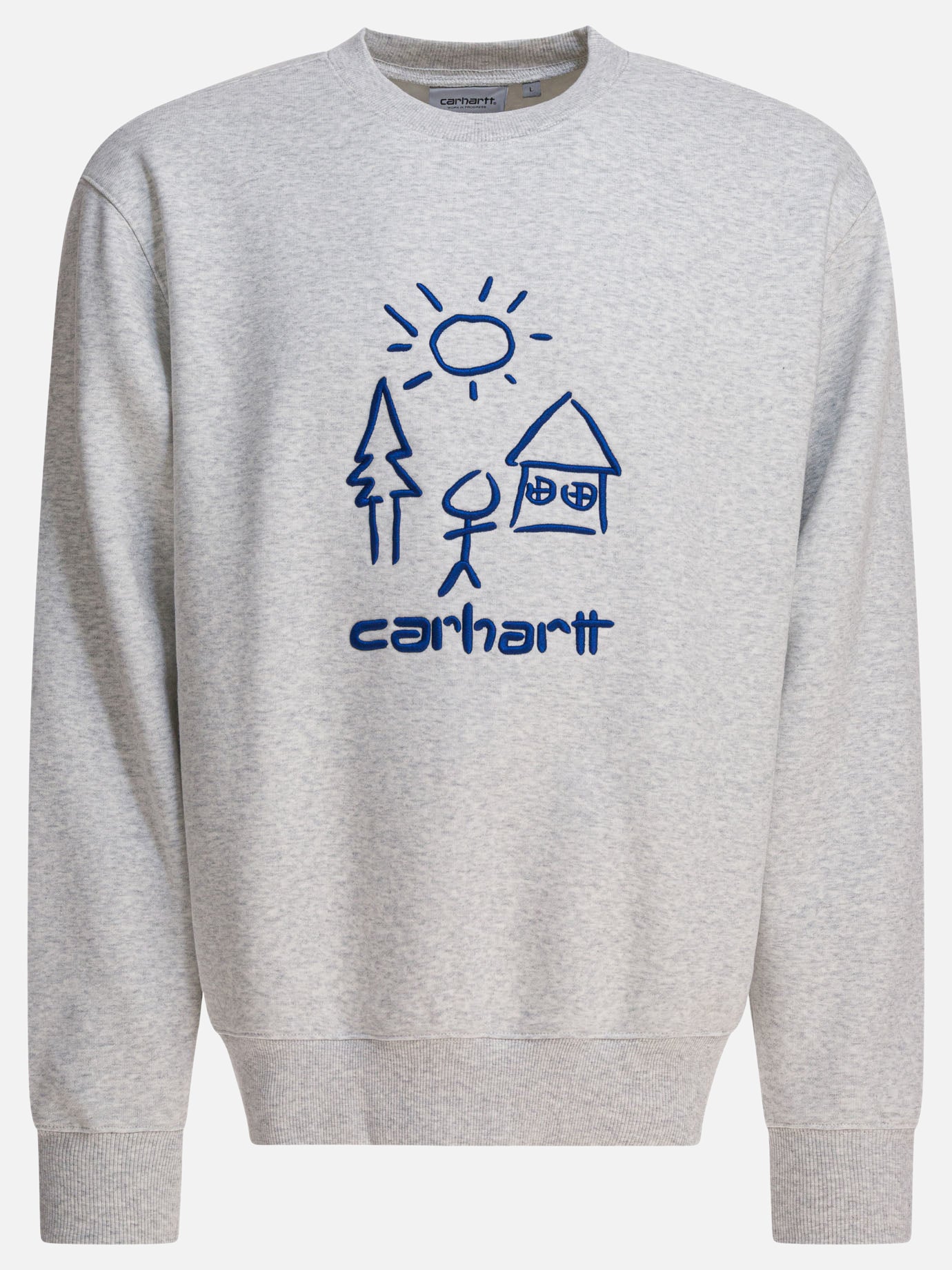 Crewnecks Logo  Grey - Carhartt WIP Men | PDP | VIETTI Online Store | Zoom-Modal
