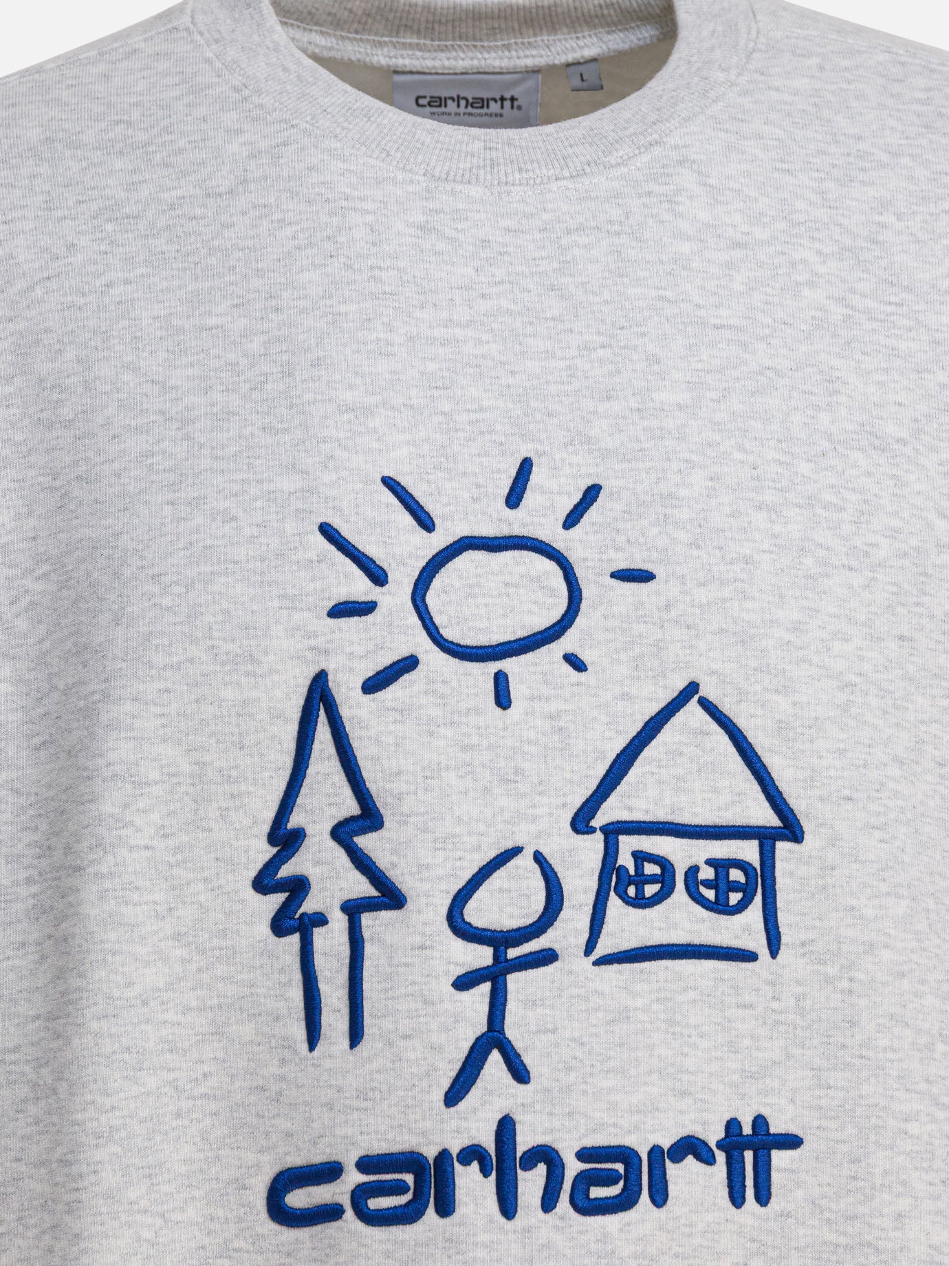 Crewnecks Logo  Grey - Carhartt WIP Men | PDP | VIETTI Online Store | Zoom-Modal_3
