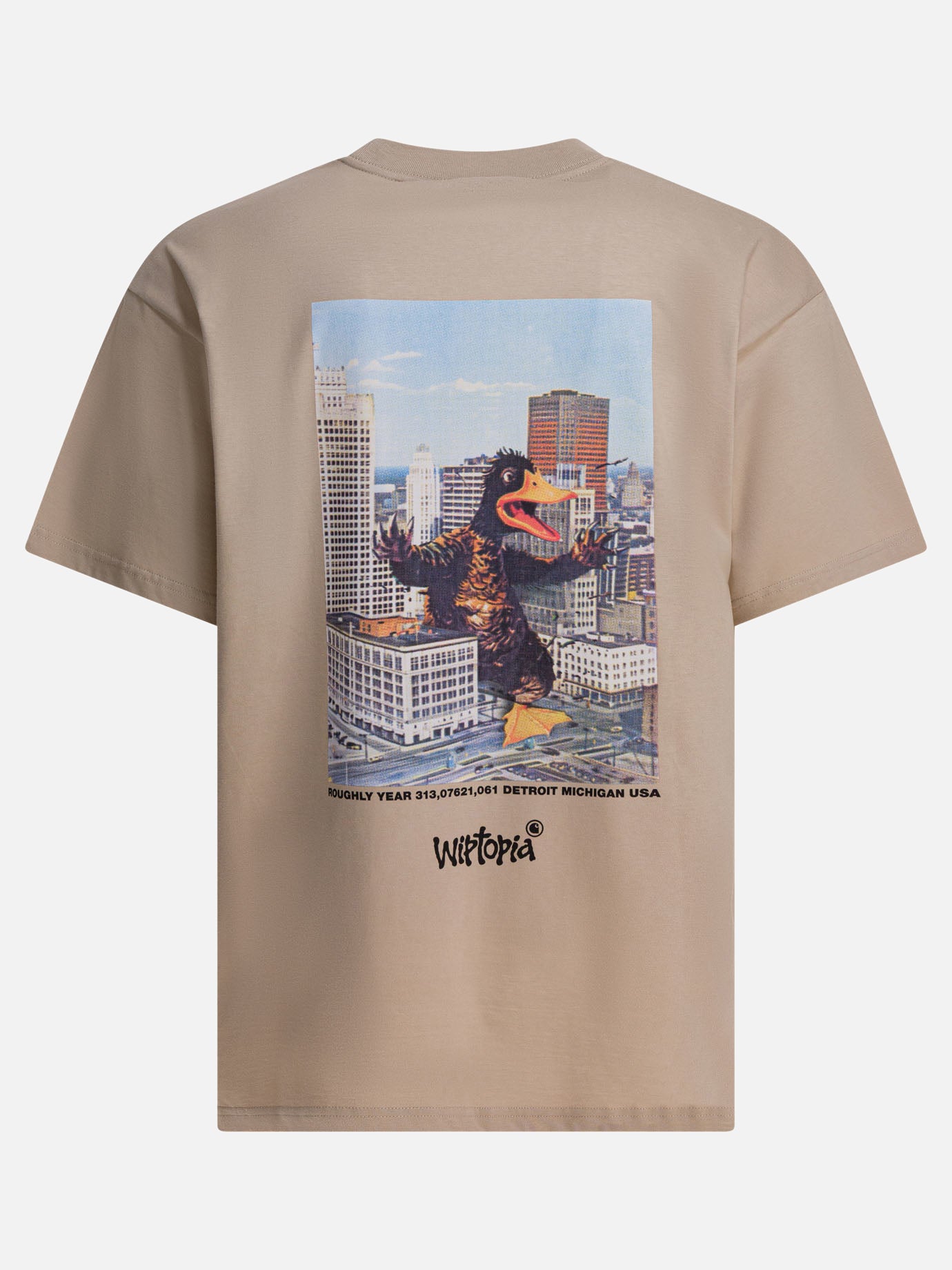 Crewneck t-shirts Logo  Beige - Carhartt WIP Men | PDP | VIETTI Online Store | thumbnail_2