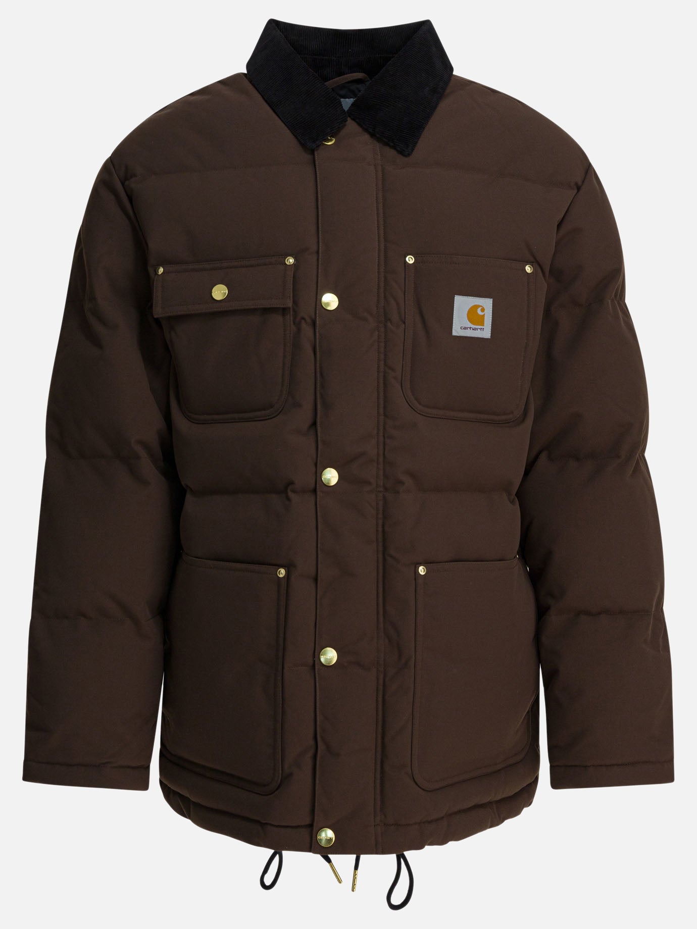 Down jackets Logo  Brown - Carhartt WIP Men | PDP | VIETTI Online Store | Zoom-Modal
