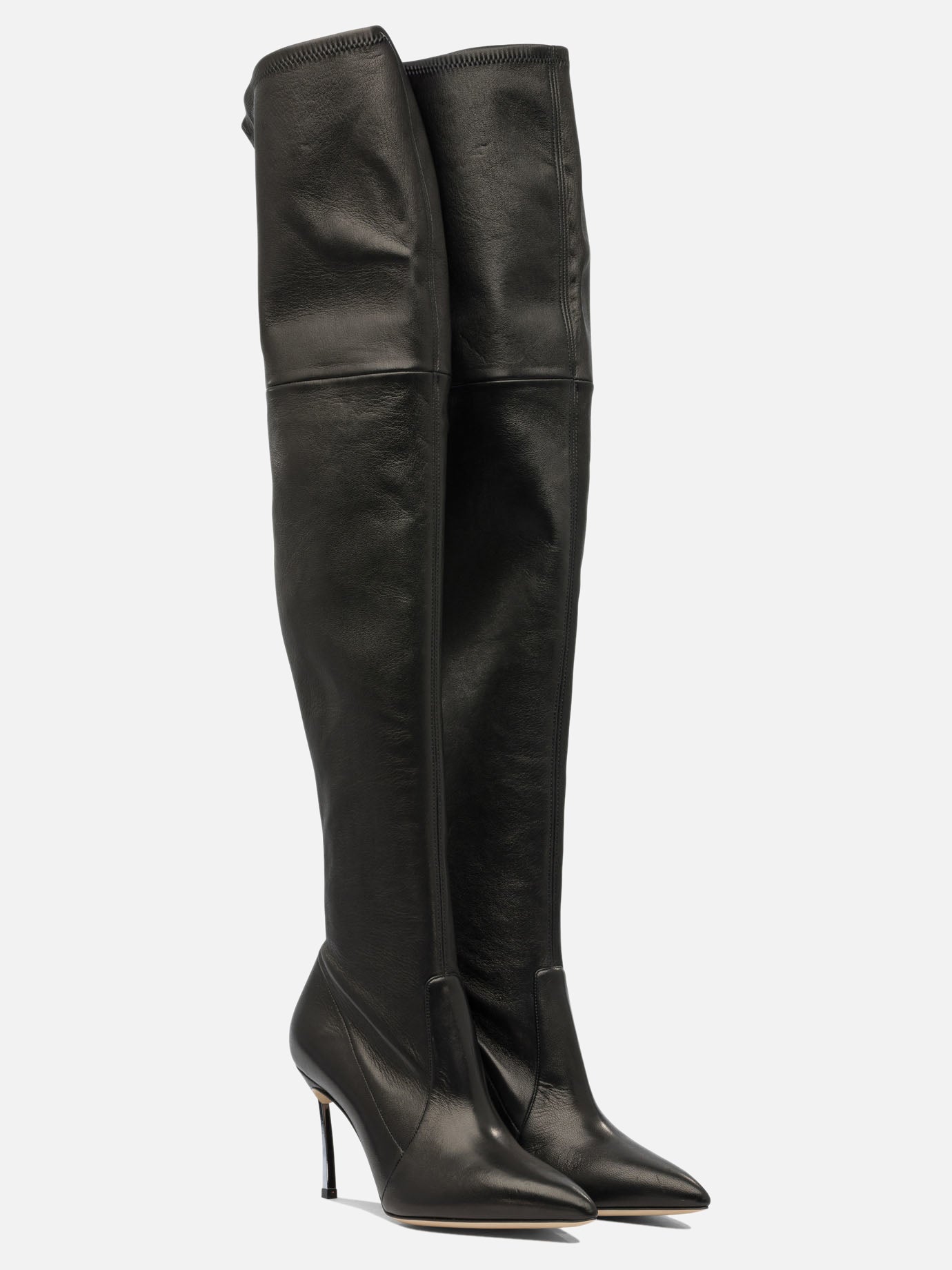 Over the knee 100% leather - 100% leather  Black - Casadei Women | PDP | VIETTI Online Store | Zoom-Modal_2
