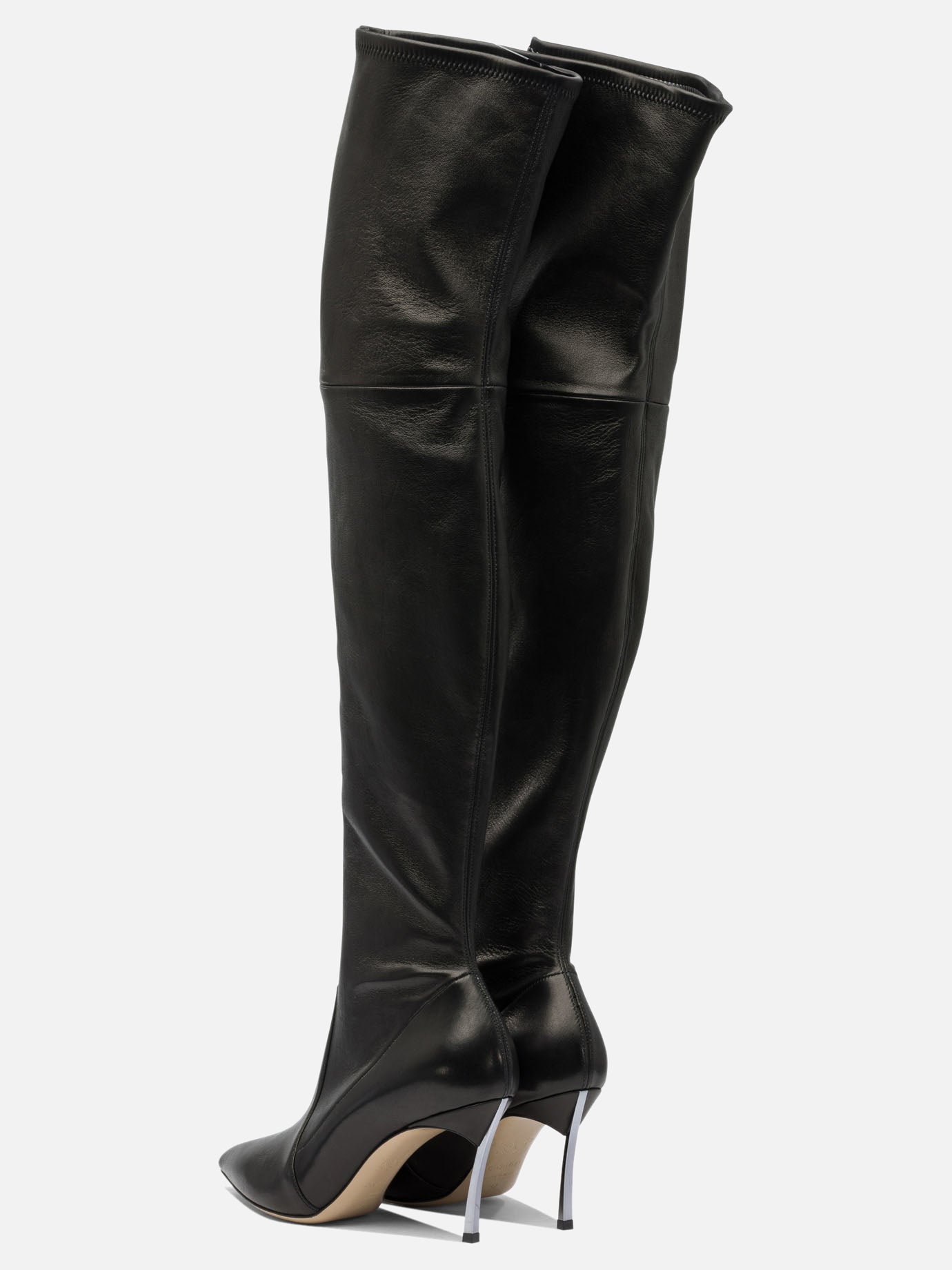 Over the knee 100% leather - 100% leather  Black - Casadei Women | PDP | VIETTI Online Store | thumbnail_4