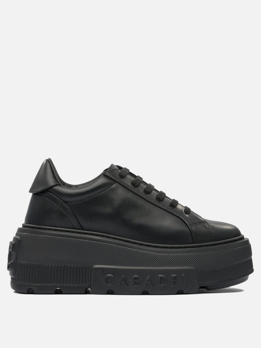 Low top sneakers 100% leather - 100% rubber  Black - Casadei Women | PDP | VIETTI Online Store 
