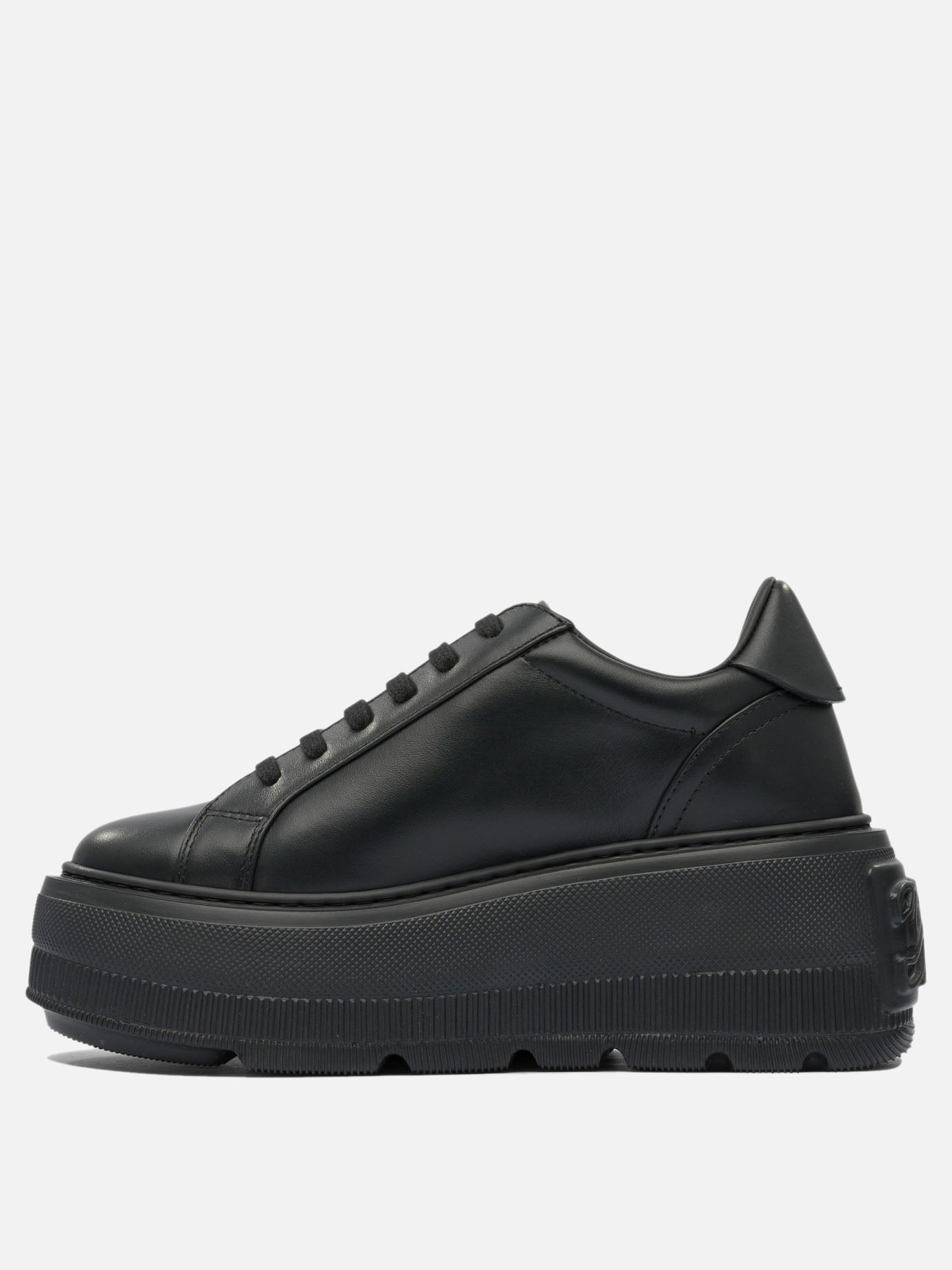 Low top sneakers 100% leather - 100% rubber  Black - Casadei Women | PDP | VIETTI Online Store | thumbnail_3