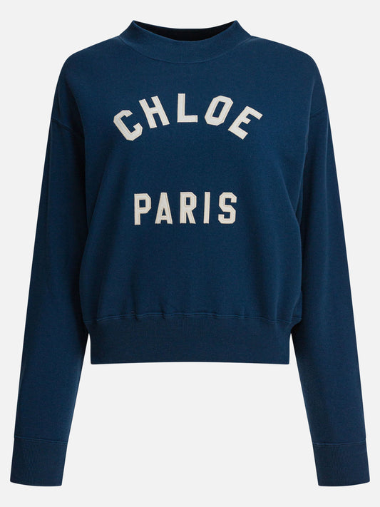 Chloé Felpa con logo 15786772_XS Blue 1
