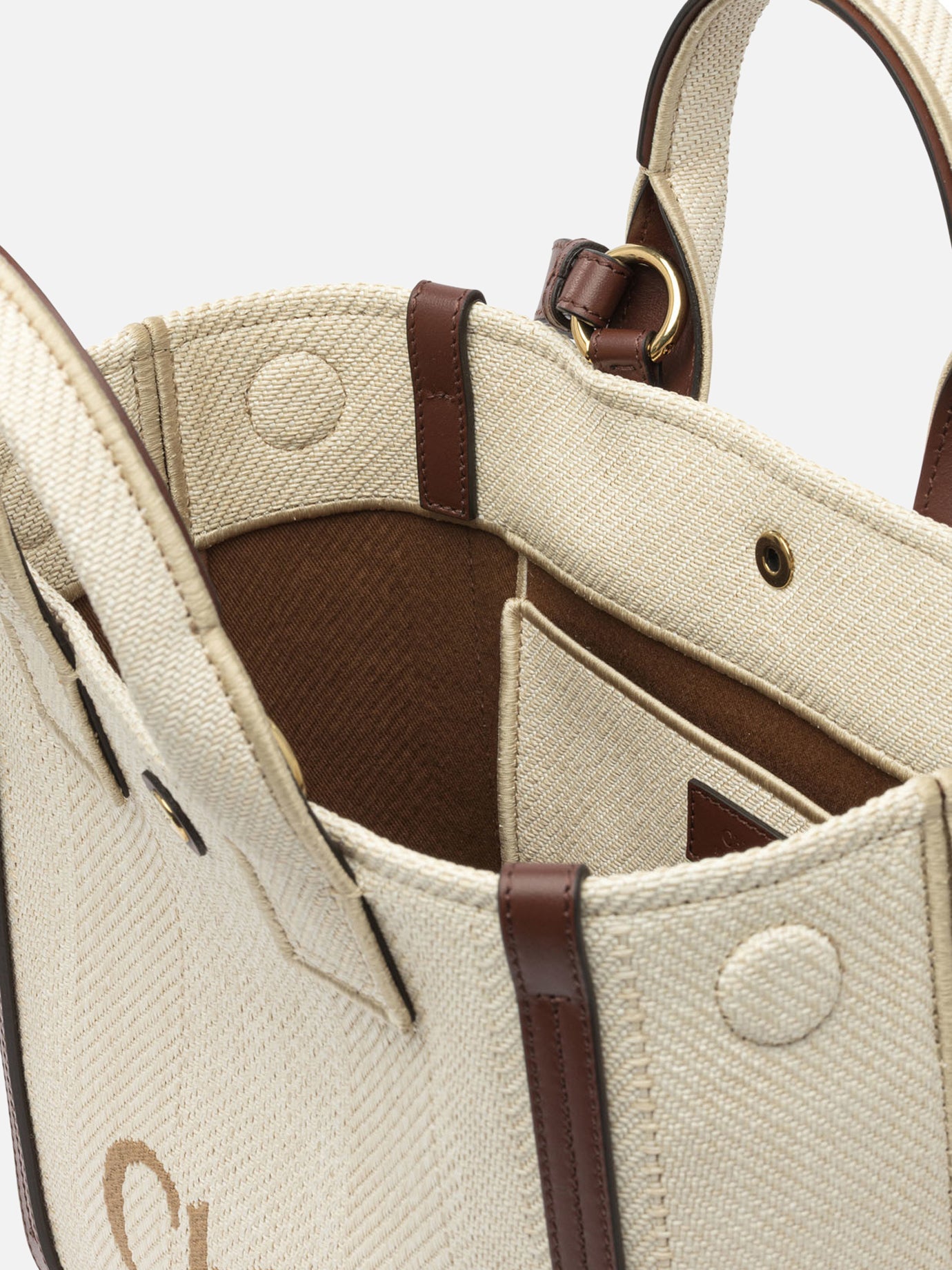 Borse piccole 69% cotton 31% polyamide  Beige - Chloé Donna | PDP | VIETTI Online Store | thumbnail_5