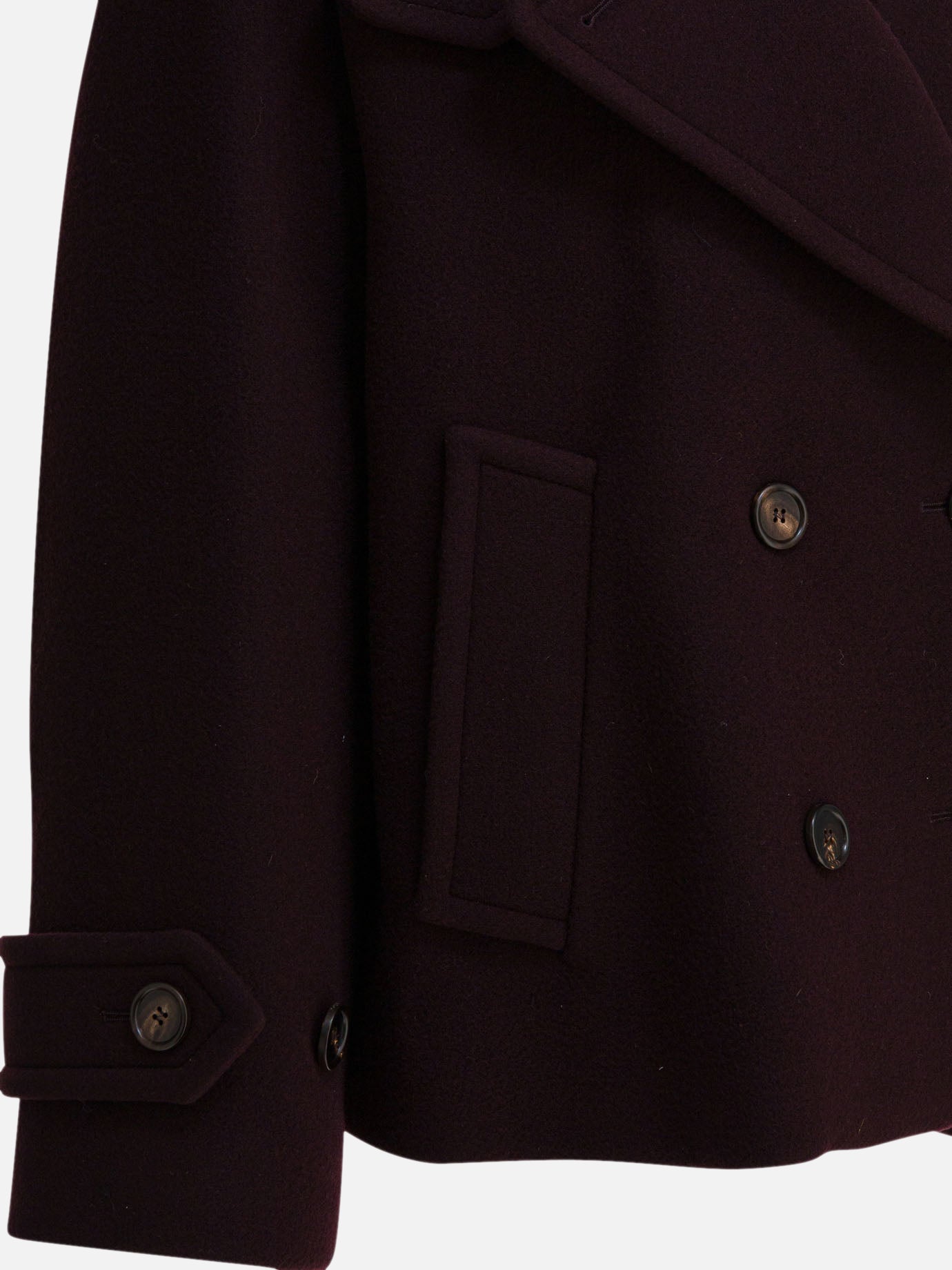 Short coats Solid colour  Bordeaux - Chloé Women | PDP | VIETTI Online Store | thumbnail_4