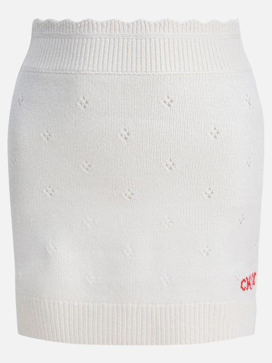 Gonne midi Solid colour  Bianco - Chloé Donna | PDP | VIETTI Online Store 
