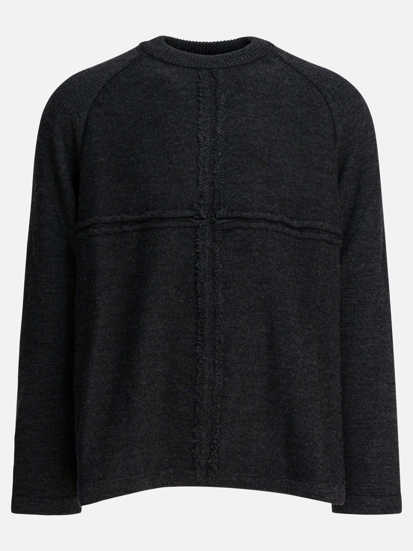 Crewneck sweaters Textured knit  Grey - Comme Des Garçons Homme Men | PDP | VIETTI Online Store | Zoom-Modal
