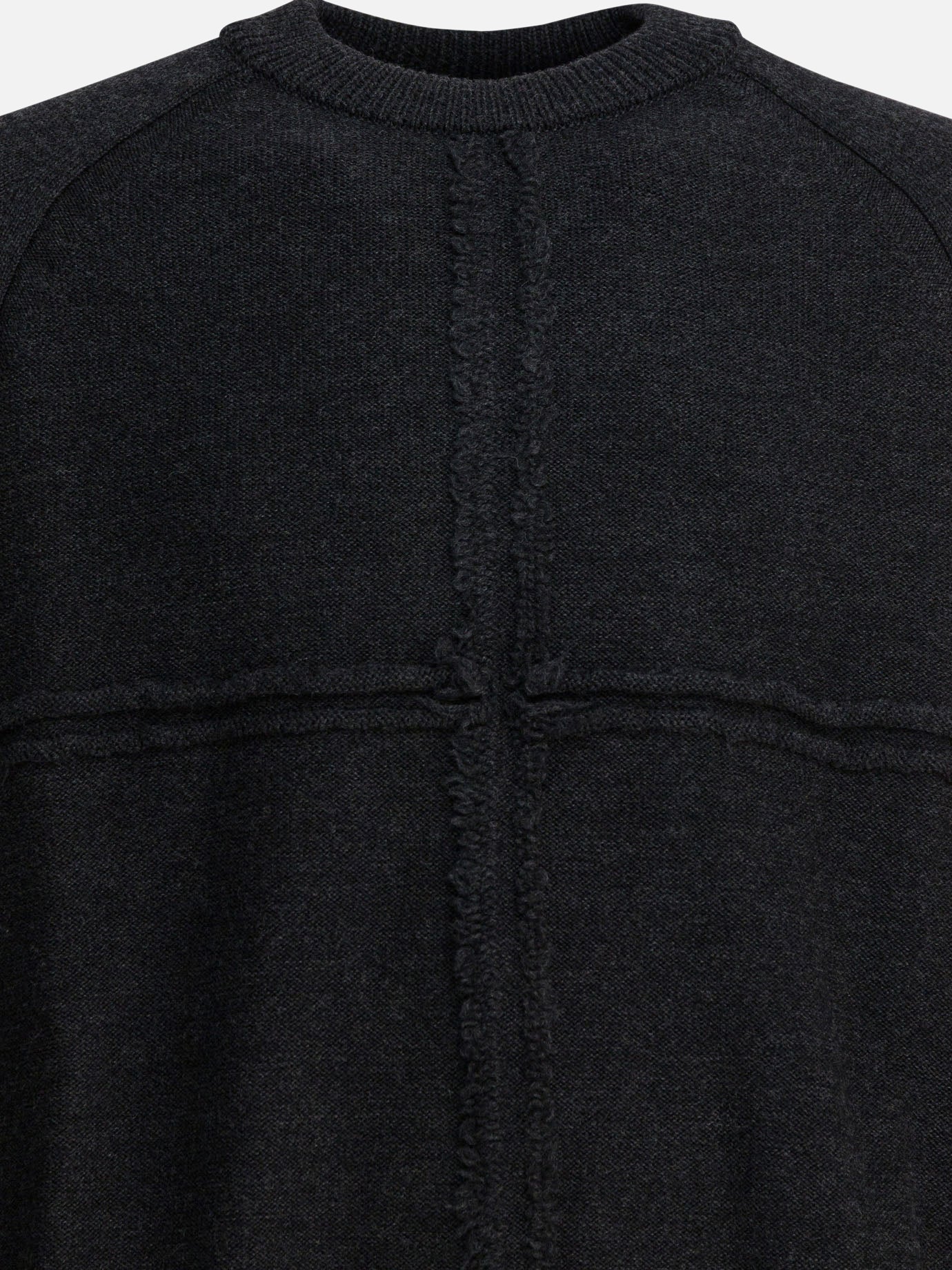 Crewneck sweaters Textured knit  Grey - Comme Des Garçons Homme Men | PDP | VIETTI Online Store | thumbnail_3