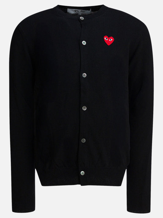 Cardigans Logo  Black - Comme Des Garçons Play Men | PDP | VIETTI Online Store 
