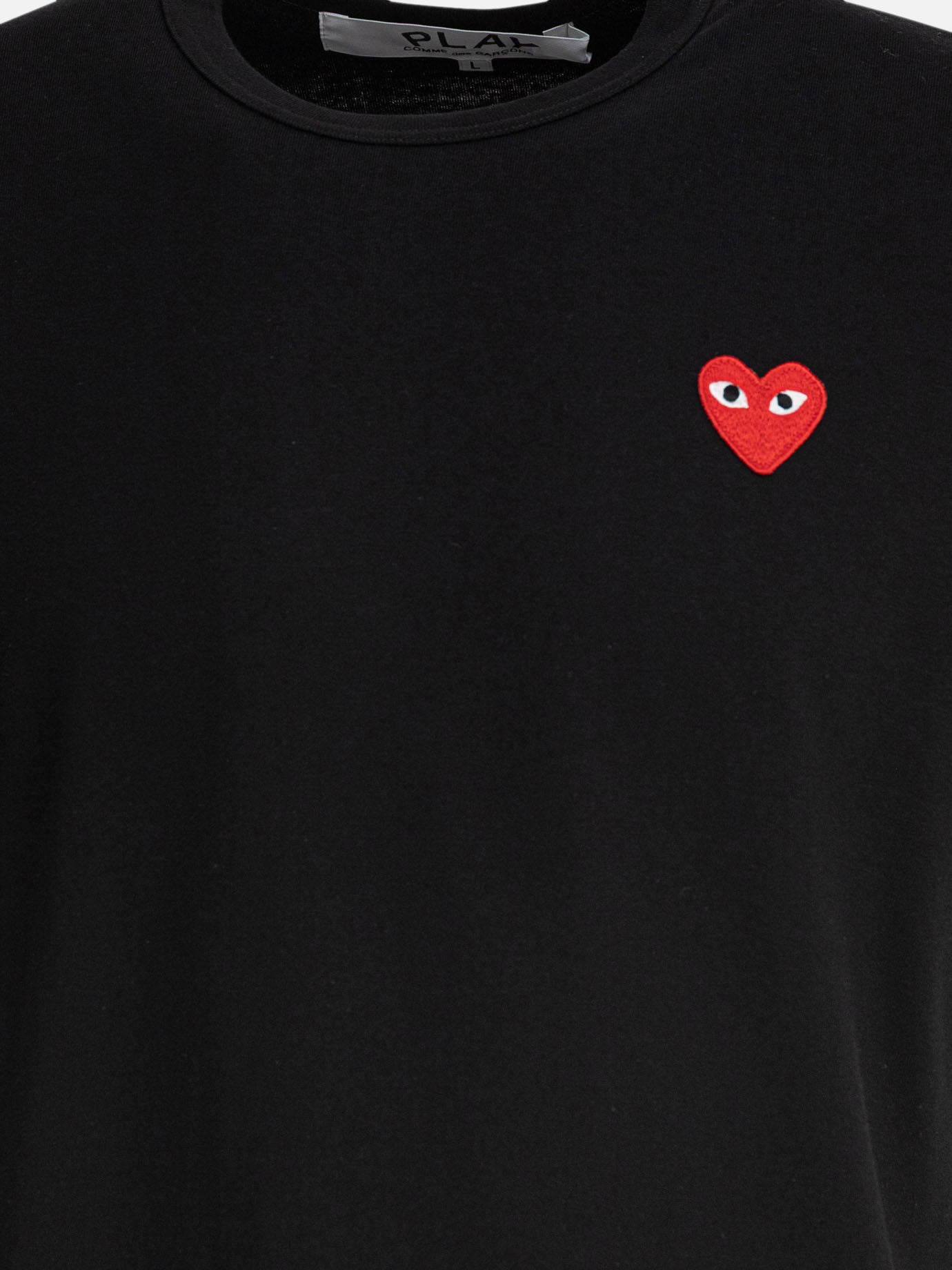 Crewneck t-shirts Logo  Black - Comme Des Garçons Play Men | PDP | VIETTI Online Store | Zoom-Modal_3
