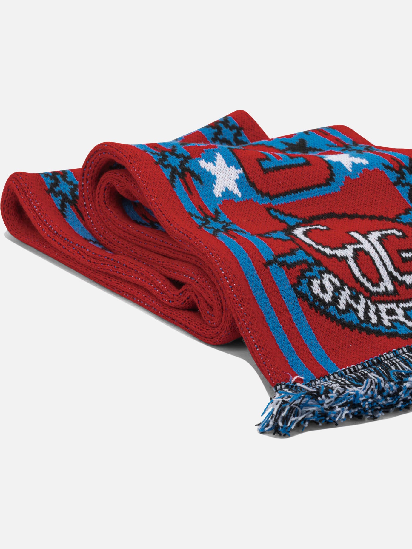 Fringed scarves 100% acrylic  Red - Comme Des Garçons Shirt Men | PDP | VIETTI Online Store | thumbnail_2