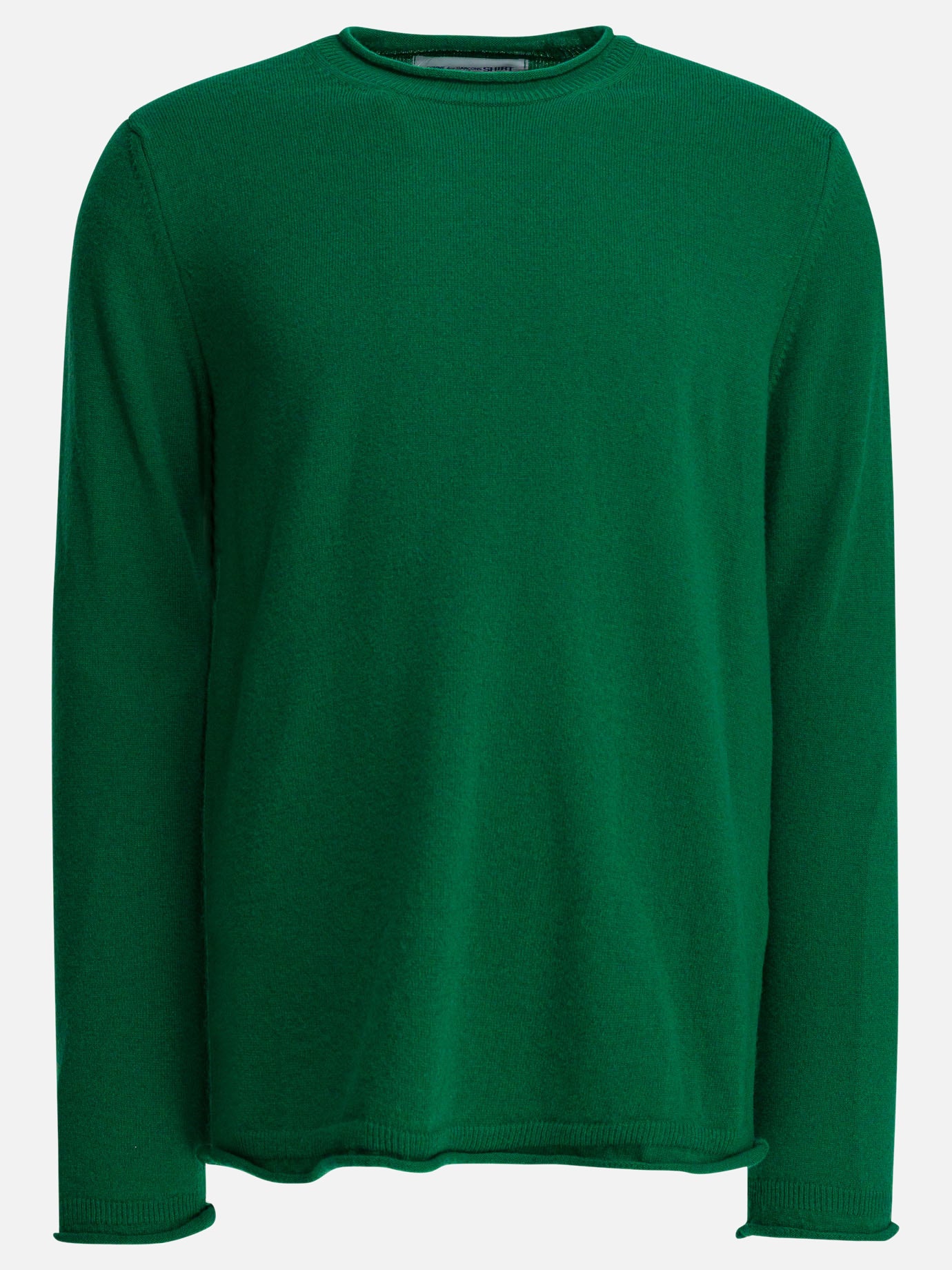Crewneck sweaters Solid colour  Green - Comme Des Garçons Shirt Men | PDP | VIETTI Online Store | thumbnail