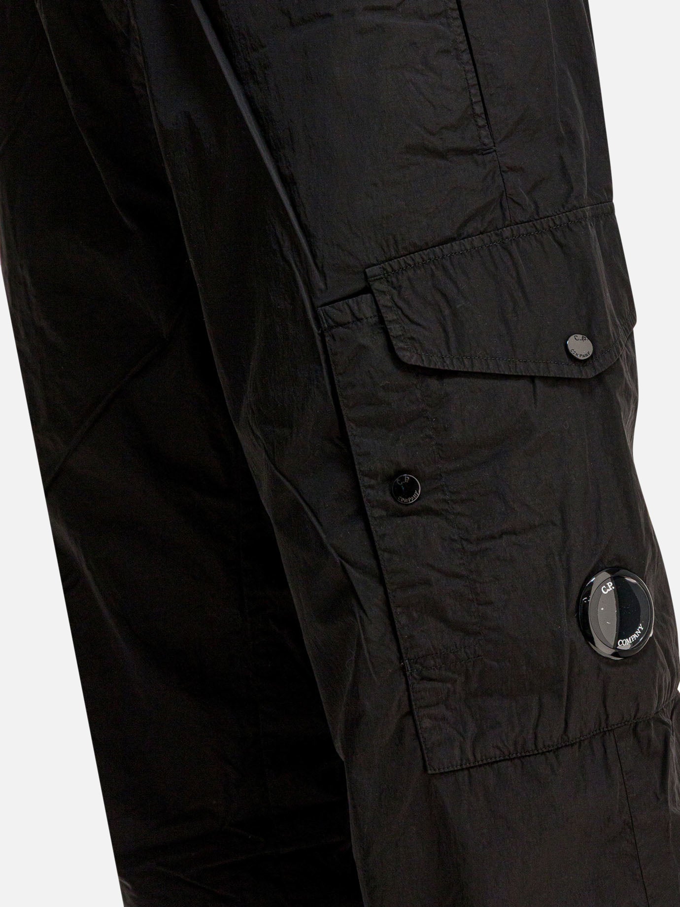 Cargo & parachute trousers Solid colour  Black - C.P. Company Men | PDP | VIETTI Online Store | thumbnail_4