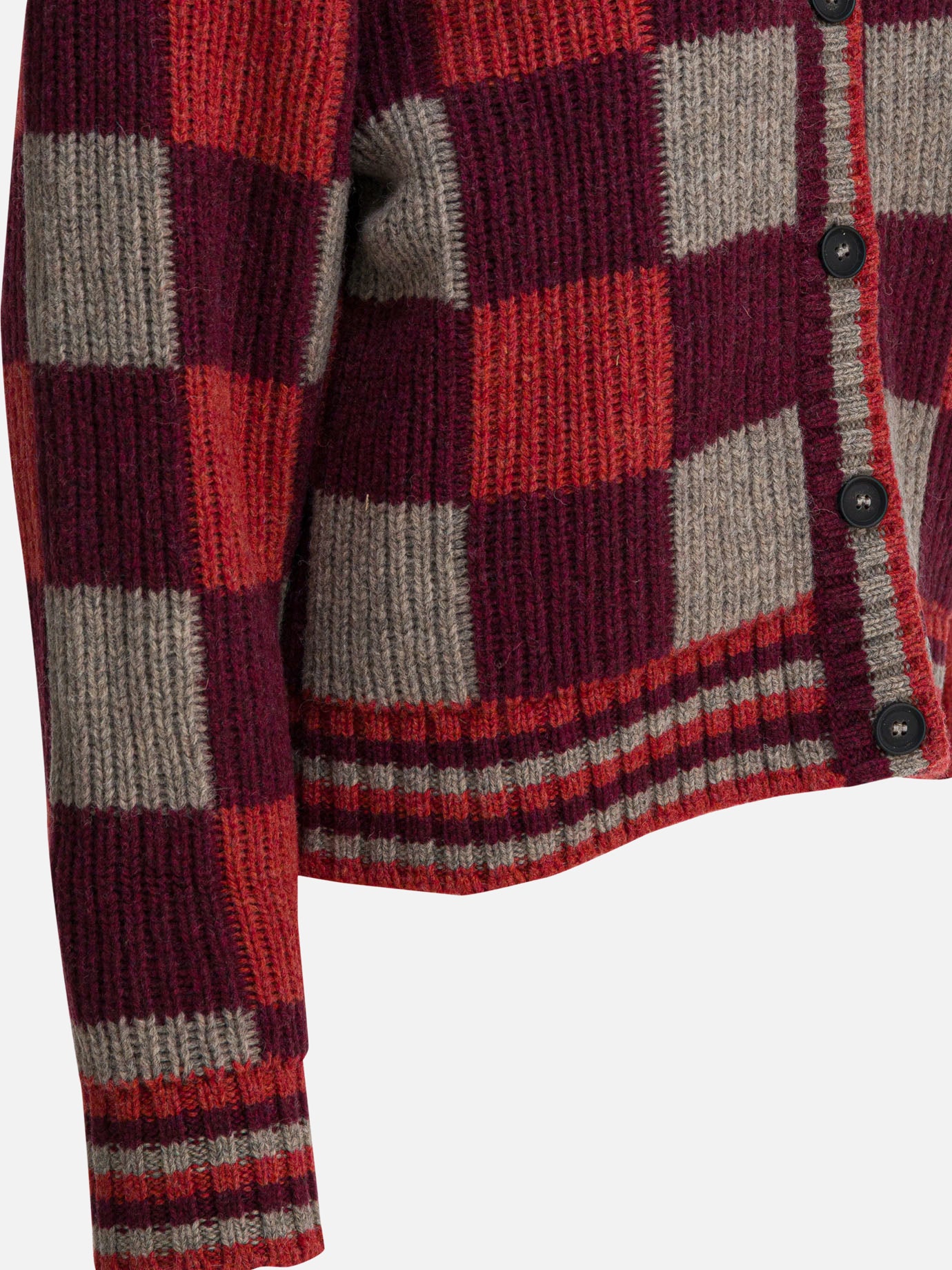 Cardigan Check  Bordeaux - Filson Donna | PDP | VIETTI Online Store | Zoom-Modal_4
