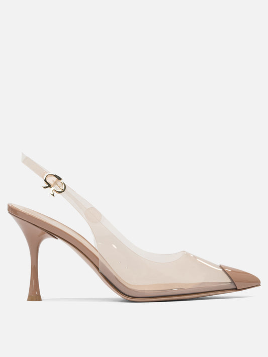 Slingbacks 100% polyurethane - 100% leather  Beige - Gianvito Rossi Women | PDP | VIETTI Online Store 
