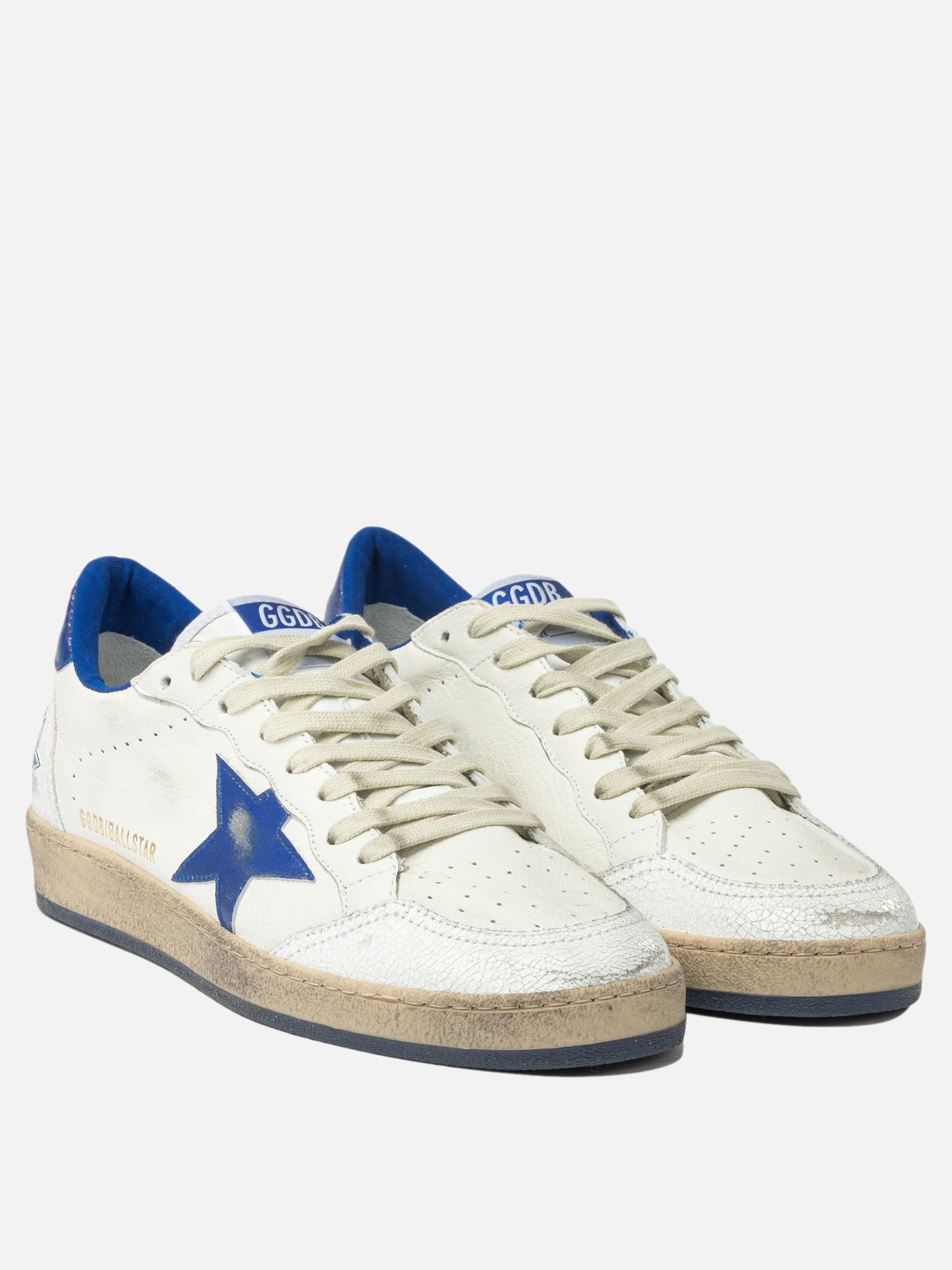 Low top sneakers 66% goat leather 19% cow leather 8% polyamide 7% ovine leather - 100% rubber  Blue - Golden Goose Men | PDP | VIETTI Online Store | Zoom-Modal_2
