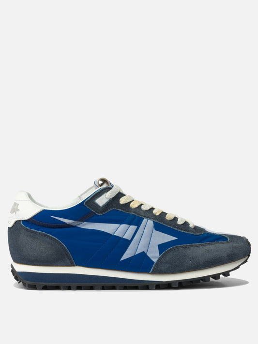Sneaker basse 41% cow leather 18% polyamide 5% polyurethane 2% goat leather - 100% rubber  Blu - Golden Goose Uomo | PDP | VIETTI Online Store 
