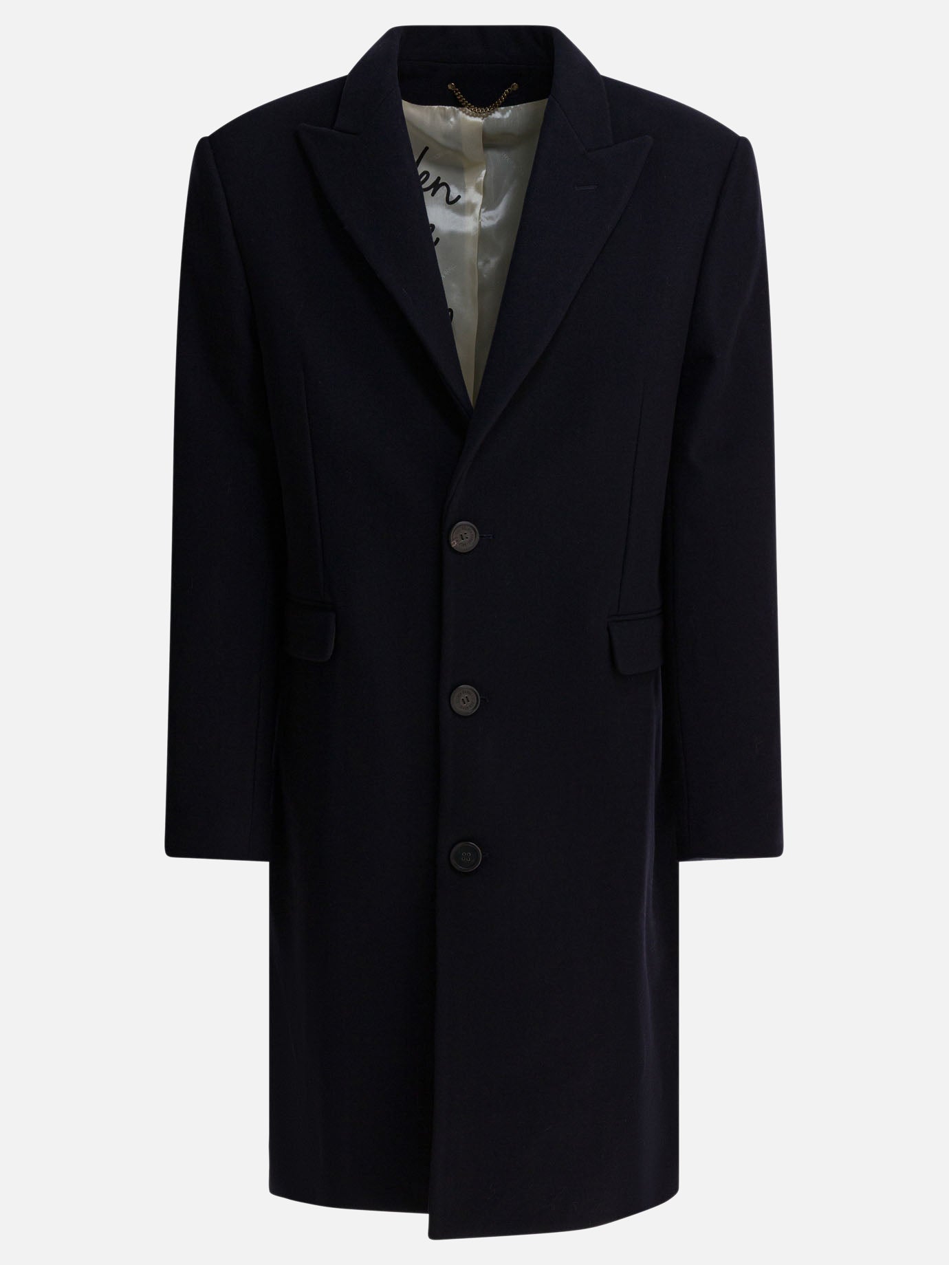 Cappotti lunghi Solid colour  Blu - Golden Goose Uomo | PDP | VIETTI Online Store | thumbnail