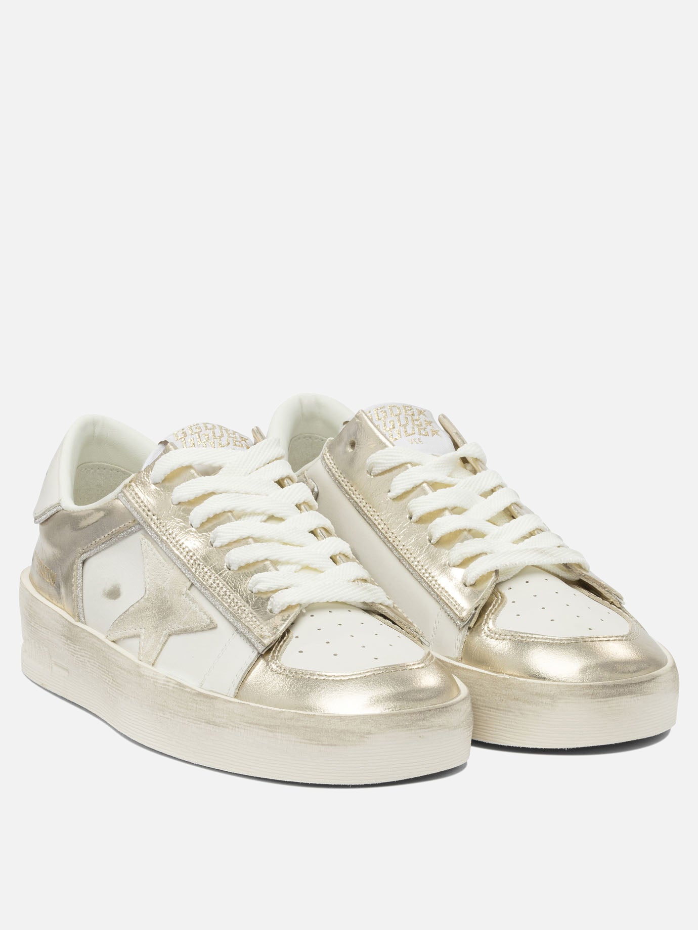 Golden Goose "Stardan" Sneakers Silver