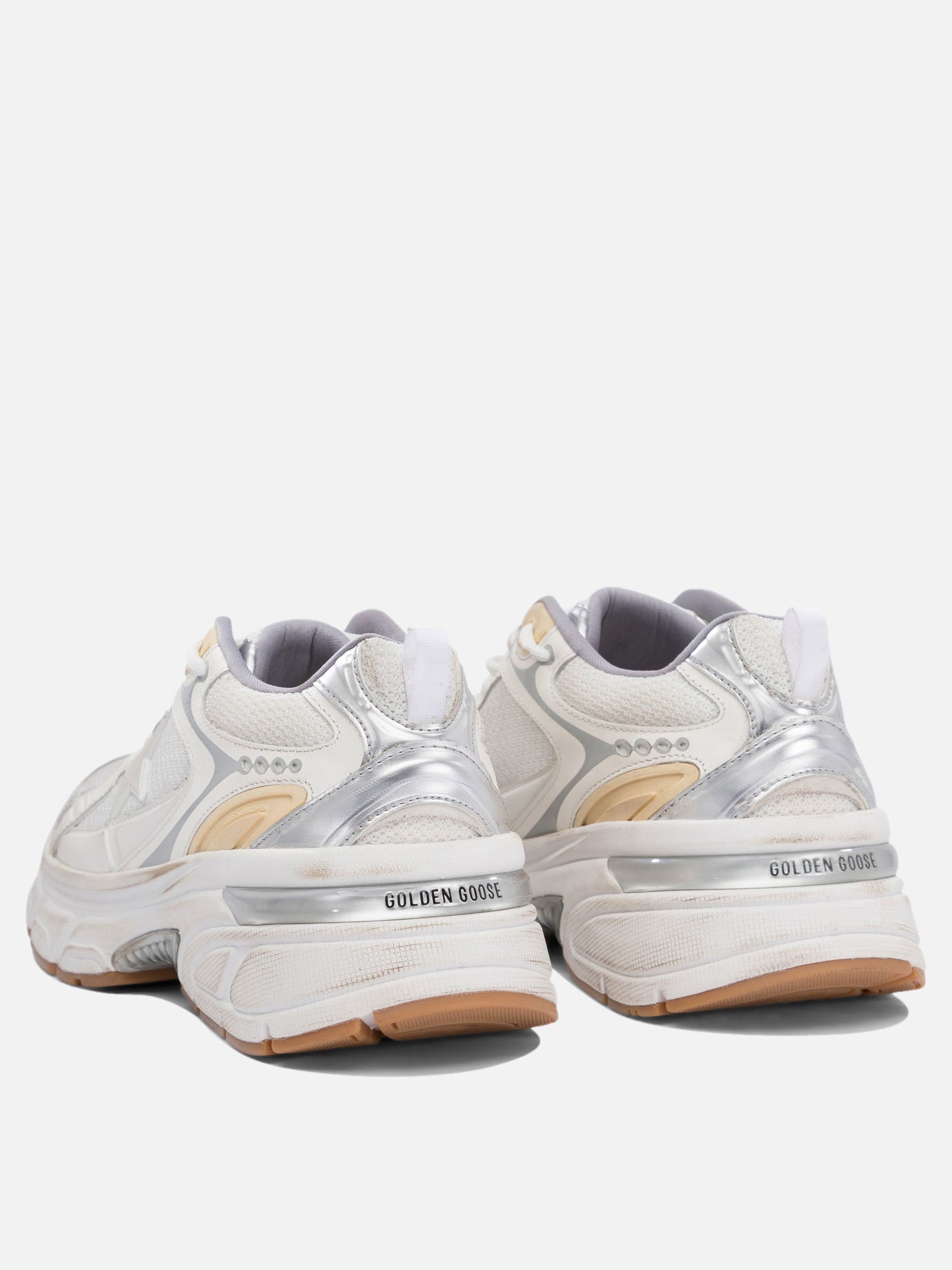 Sneaker basse 49% polyester 30% cow leather 12% polyurethane textile 9% ovine leather - 100% rubber  Bianco - Golden Goose Donna | PDP | VIETTI Online Store | Zoom-Modal_4
