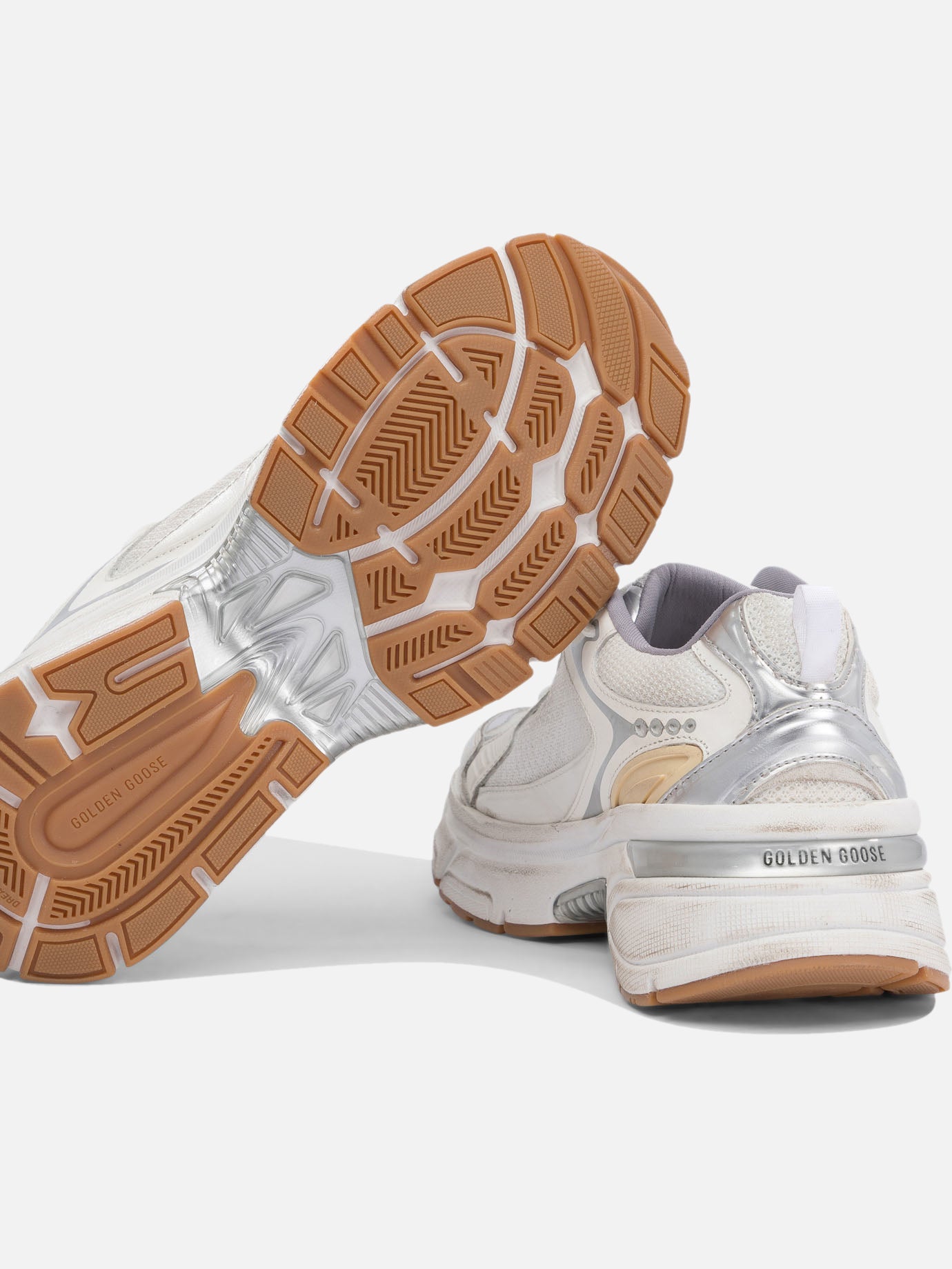 Sneaker basse 49% polyester 30% cow leather 12% polyurethane textile 9% ovine leather - 100% rubber  Bianco - Golden Goose Donna | PDP | VIETTI Online Store | Zoom-Modal_5
