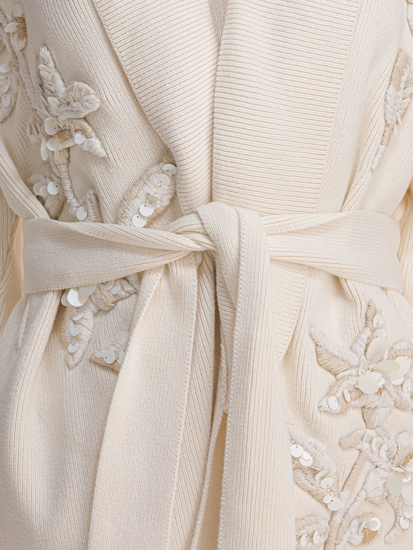 Golden Goose Cardigan with floral embroidery 21152500_S White thumbnail_3