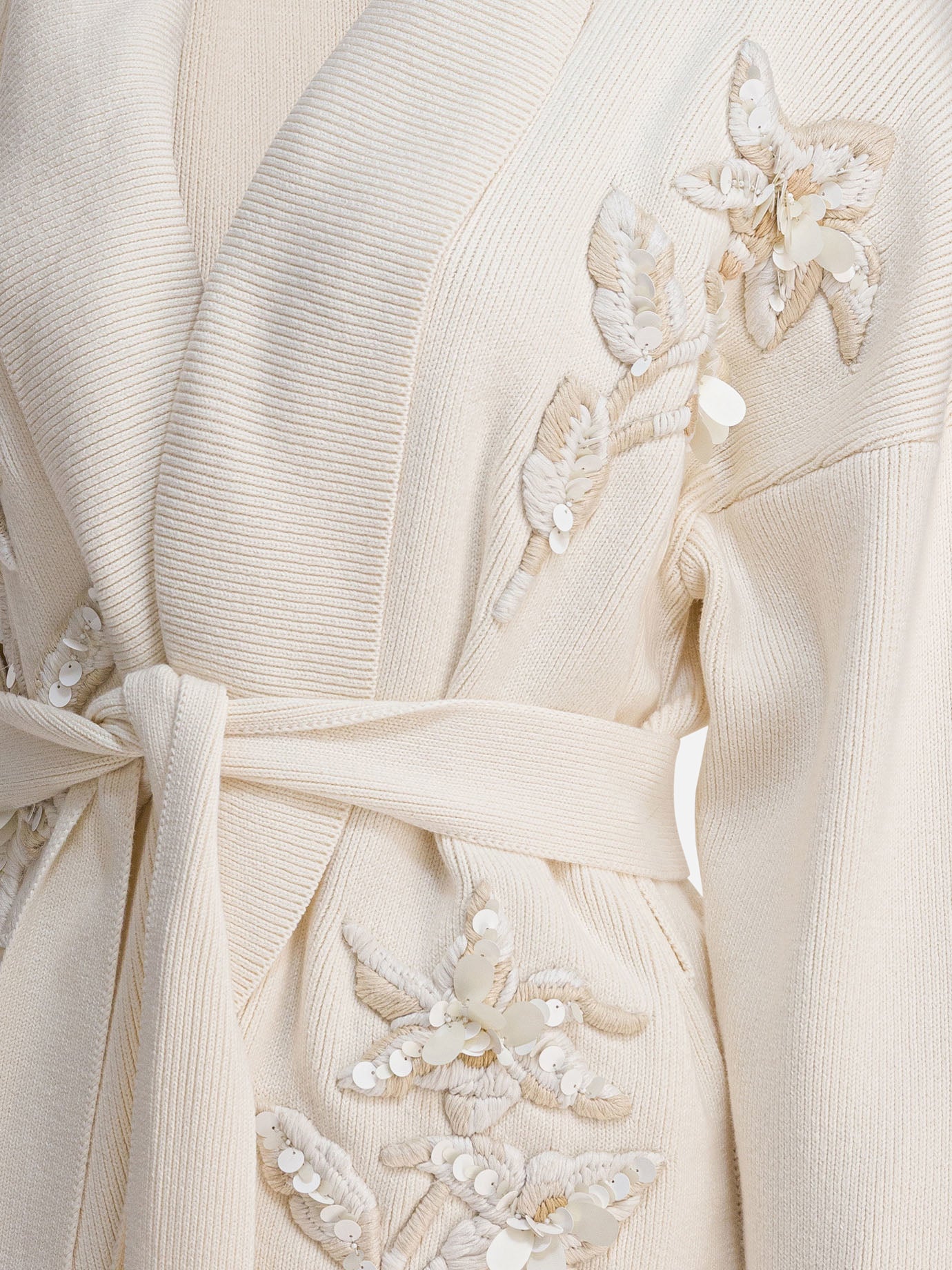 Golden Goose Cardigan with floral embroidery 21152500_S White thumbnail_4