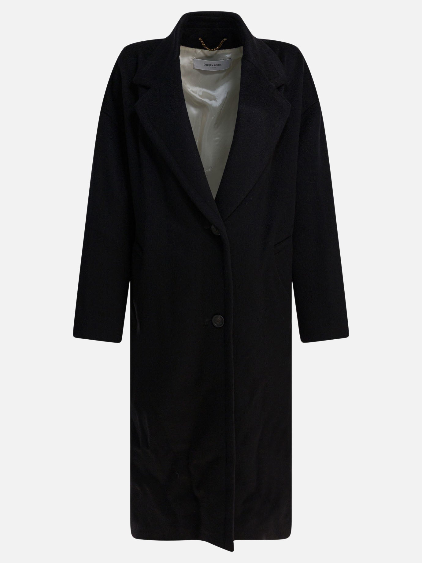 Cappotti lunghi Solid colour  Nero - Golden Goose Donna | PDP | VIETTI Online Store | Zoom-Modal
