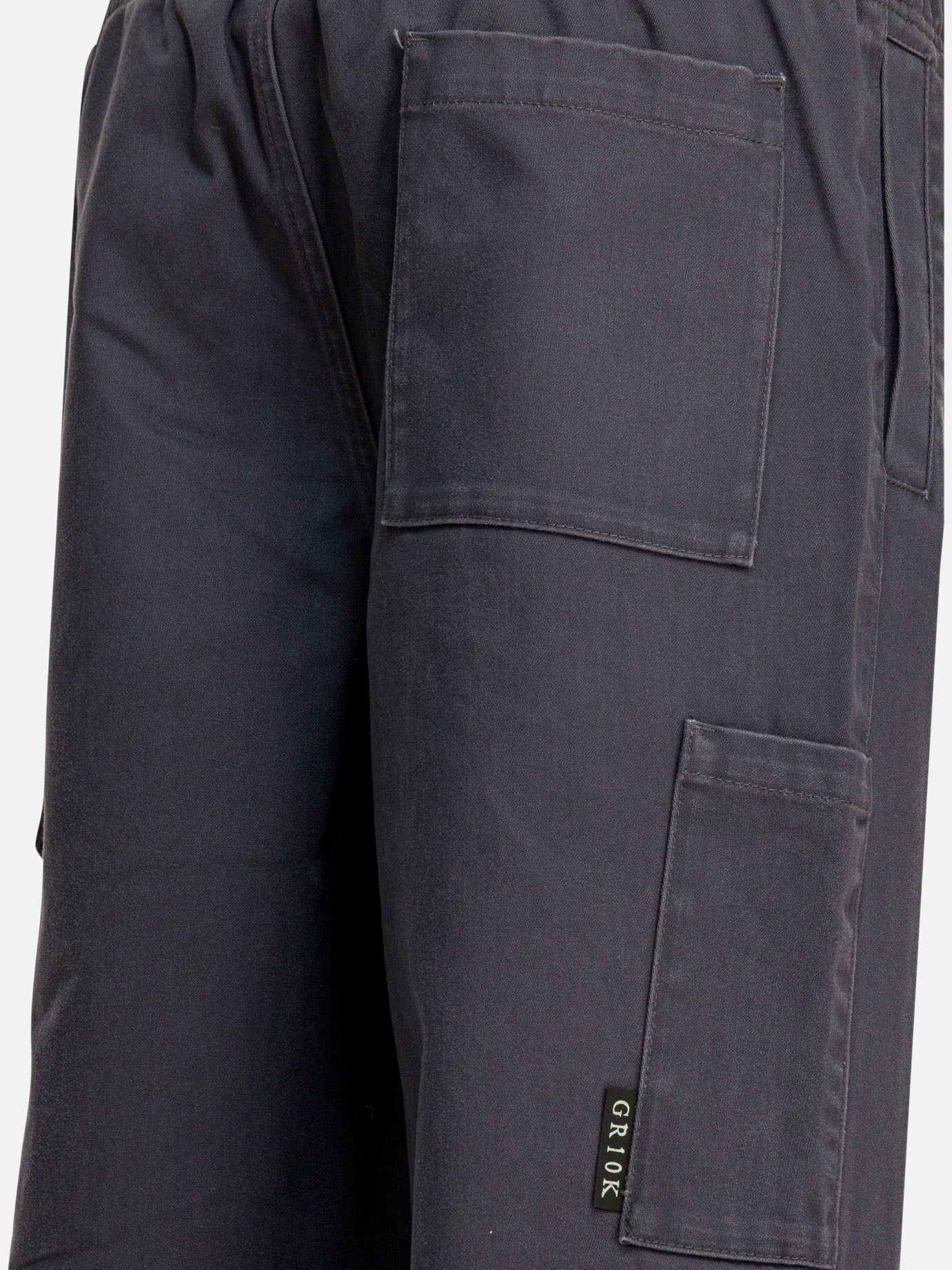 Pantaloni cargo & parachute Solid colour  Grigio - Gr10K Uomo | PDP | VIETTI Online Store | Zoom-Modal_4
