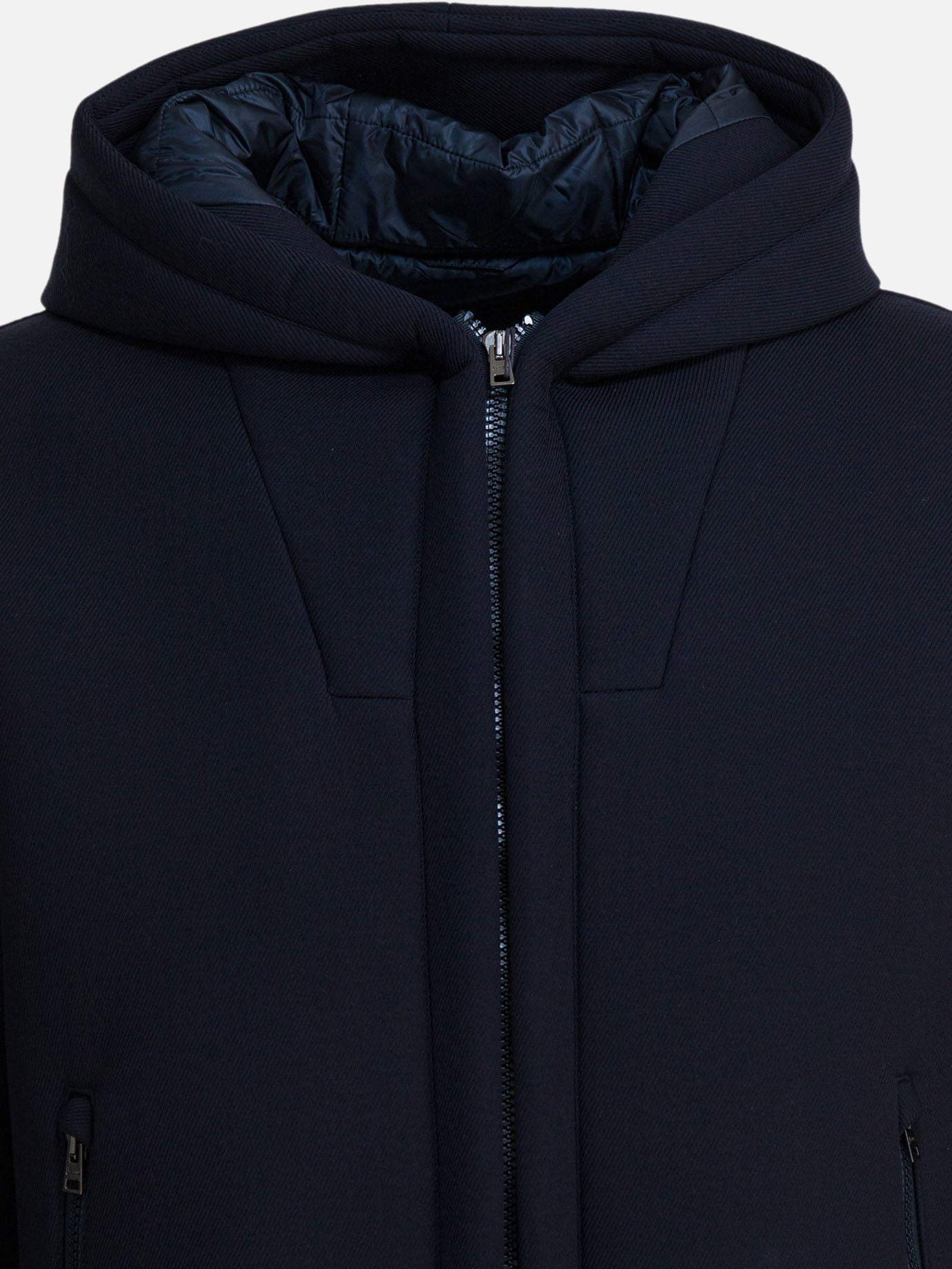 Short coats Solid colour  Blue - Herno Men | PDP | VIETTI Online Store | thumbnail_3