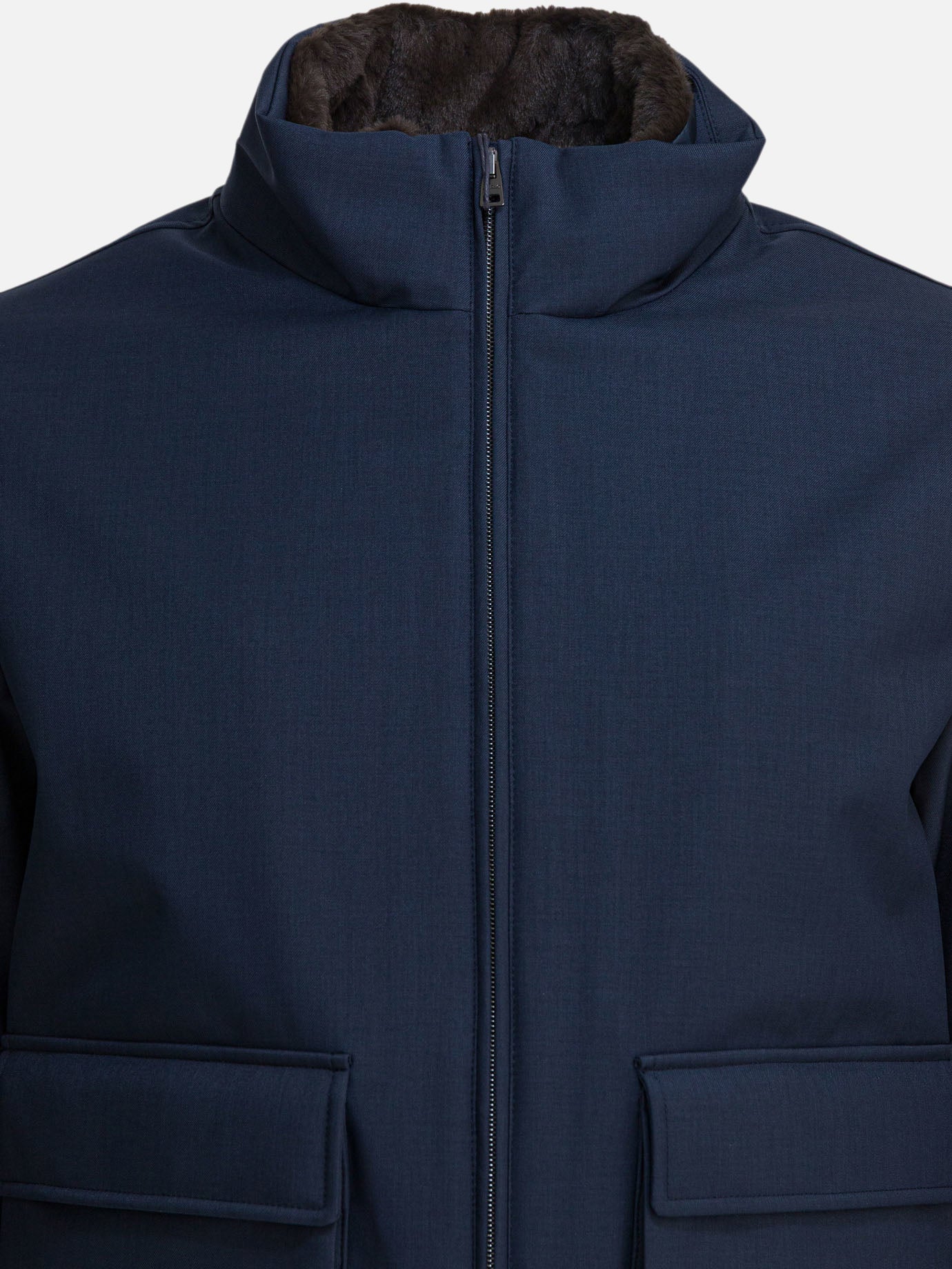 Bomber Solid colour  Blu - Herno Uomo | PDP | VIETTI Online Store | Zoom-Modal_3
